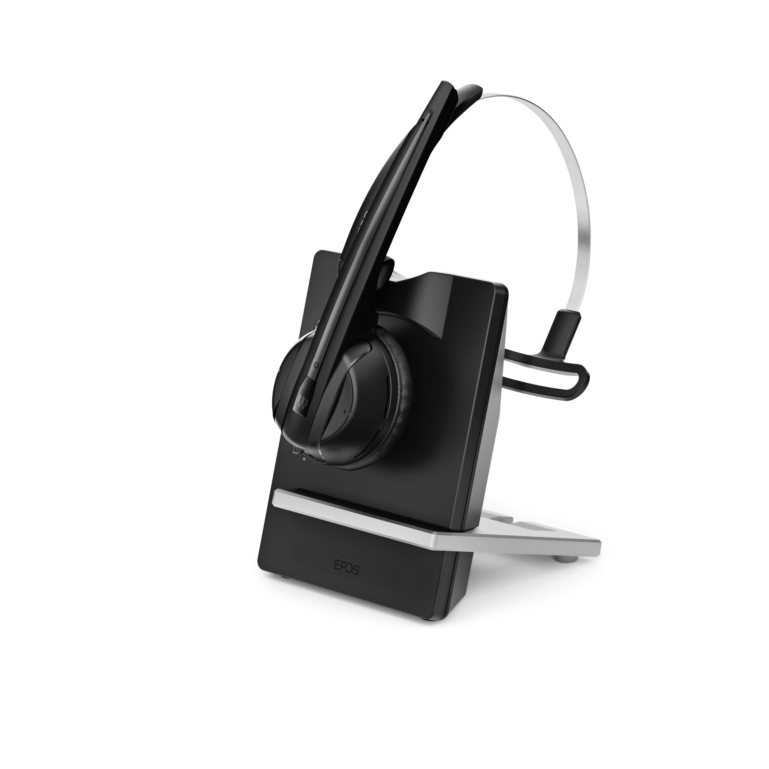 EPOS Impact D10 Wireless DECT Mono Headset for Desk Phones - Noise Cancelling Convertible Earphone with Microphone for Office & Call Centers (Black) | Perfect for Business Professionals & Remote Workers
