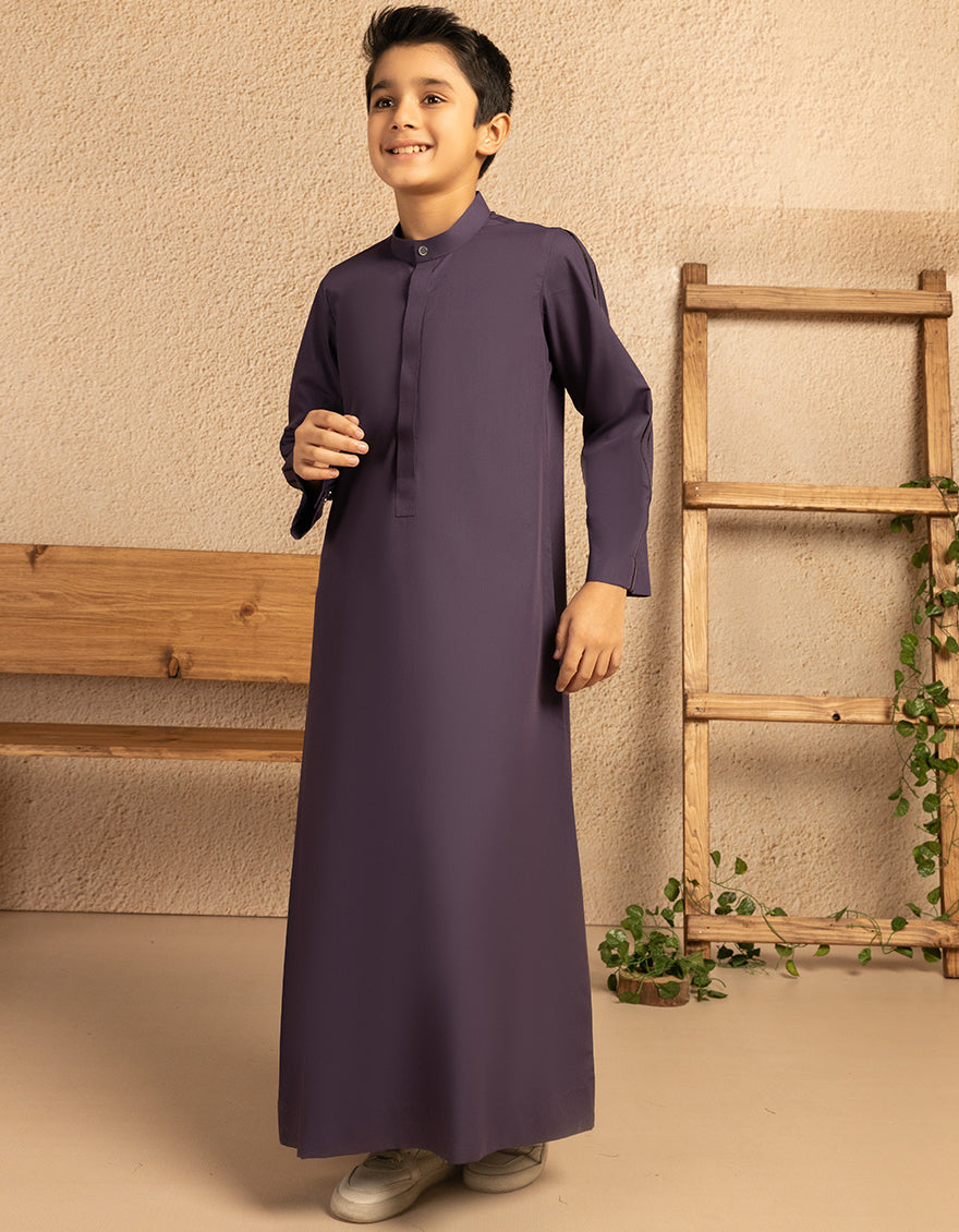 Blended Purple Jubba by J. Junaid Jamshed - Premium Islamic Abaya Dress for Women - Perfect for Eid, Prayer & Special Occasions