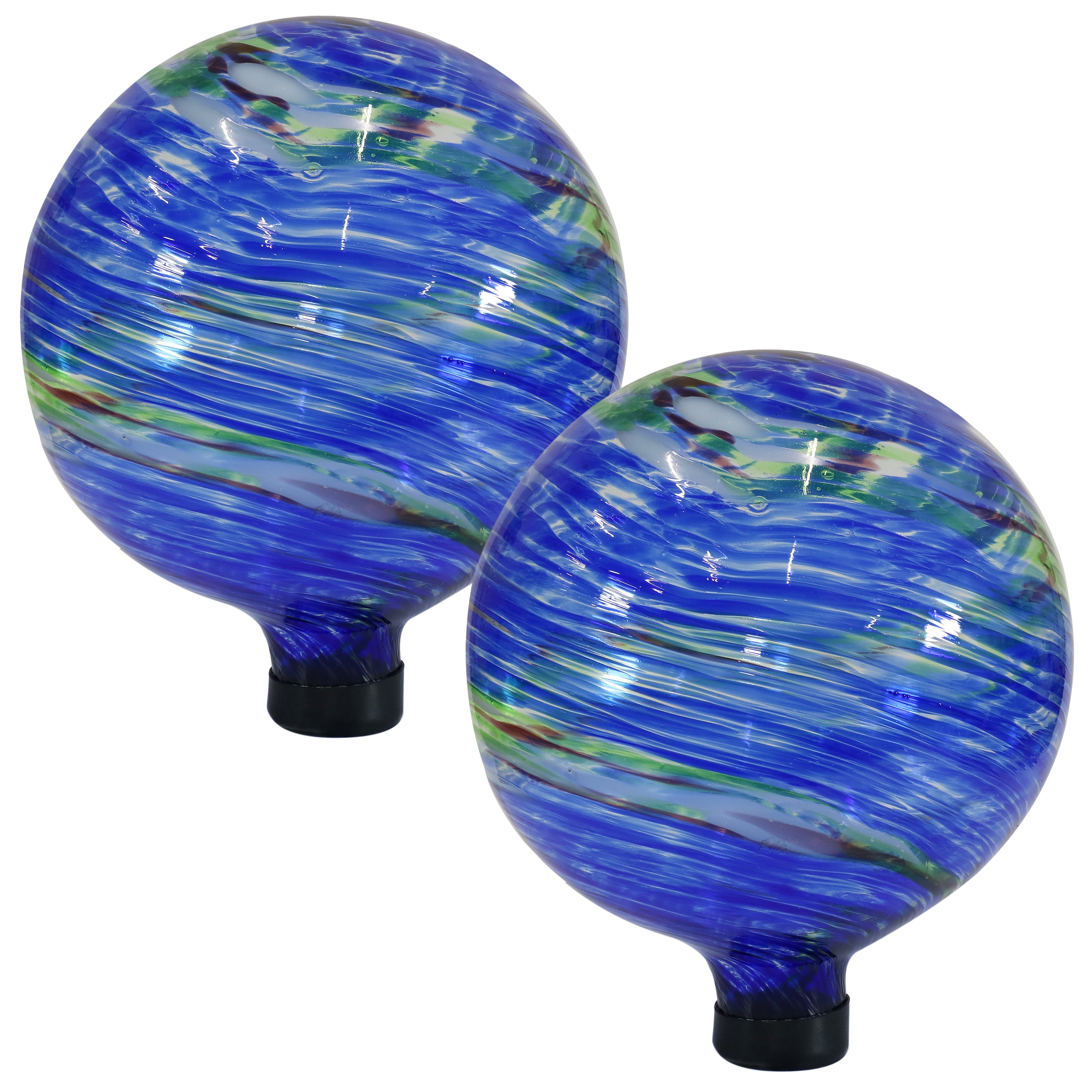 Sunnydaze 10-Inch Outdoor Glass Gazing Globe - Reflective Garden Decor for Patio, Yard & Landscaping - Perfect for Meditation Spaces & Zen Gardens