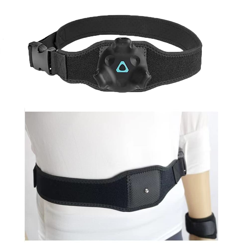 Vive Tracker & Tundra Tracker Full Body Tracking Straps - VR Waist Strap for Full Body Motion Capture - Black | Perfect for VR Gaming, Fitness Training & Virtual Reality Experiences