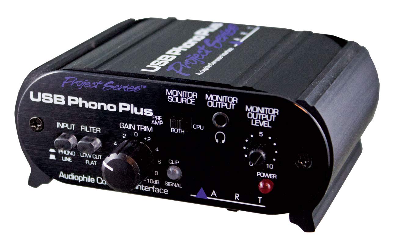 ART USB Phono Plus - High-Quality USB Turntable Preamp for Vinyl Records | Perfect for Digitizing LPs, Home Recording & DJ Setups
