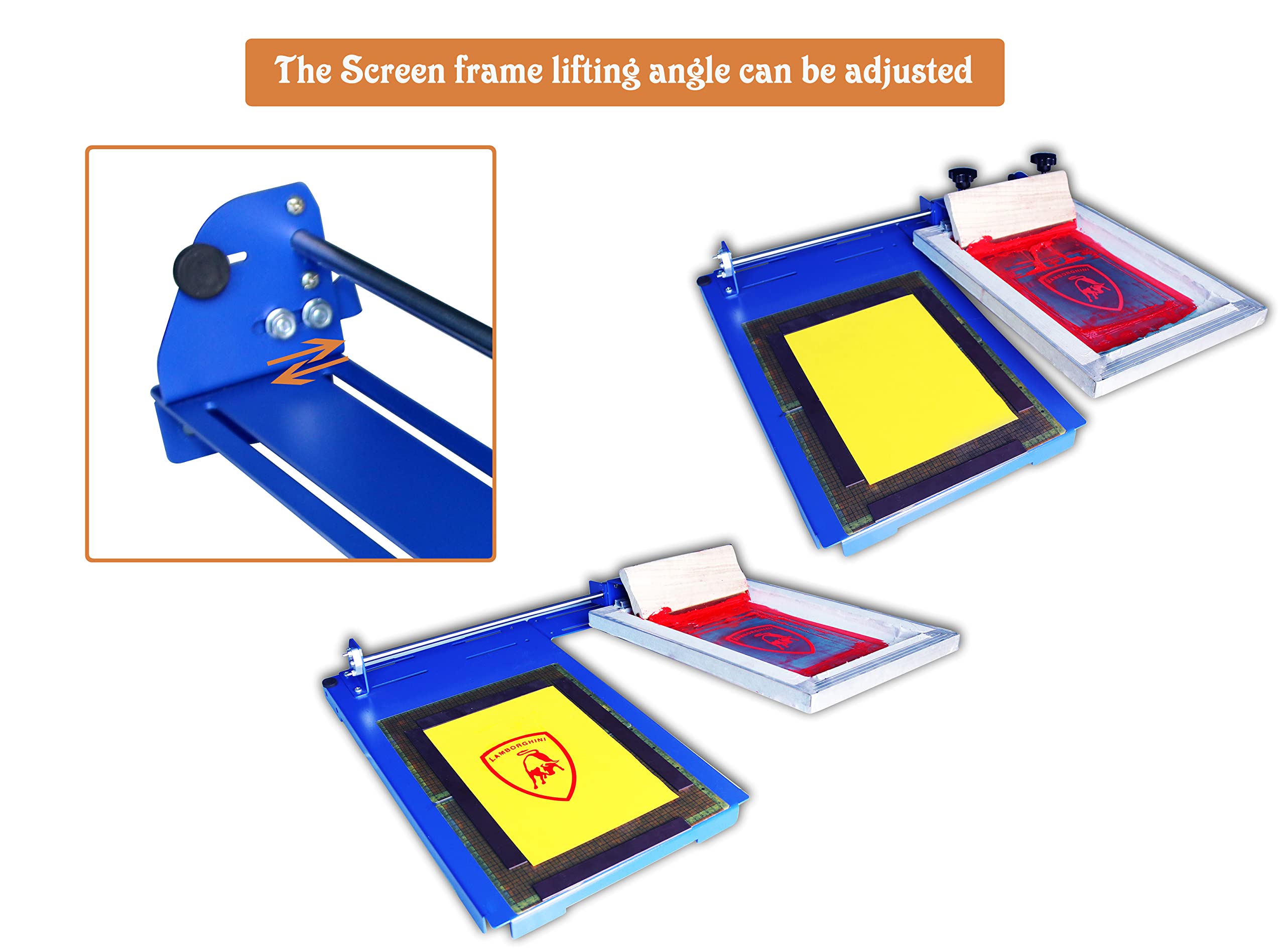 TECHTONGDA Single Color Screen Printing Machine - 14×16.5inch Sliding Screen Silk Screen Press for DIY T-Shirt Printing | Perfect for Home Businesses, Custom Apparel & Craft Projects