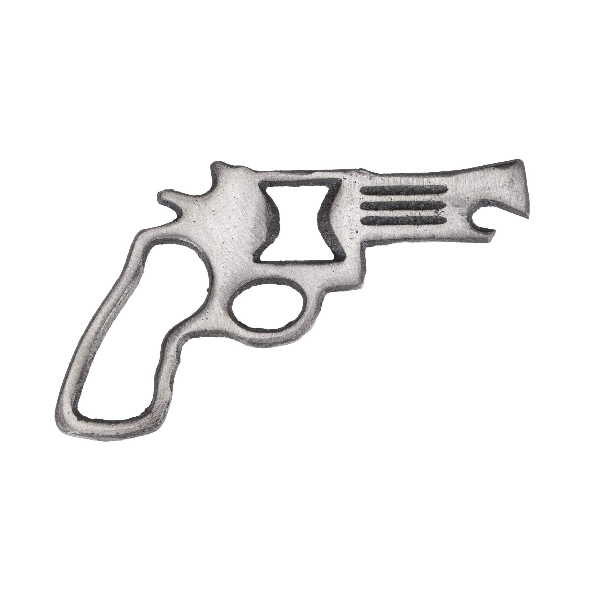 Foster & Rye Pistol-Shaped Cast Iron Bottle Opener - Unique Vintage Beer Bottle Opener for Home Bar, Man Cave & Gifts