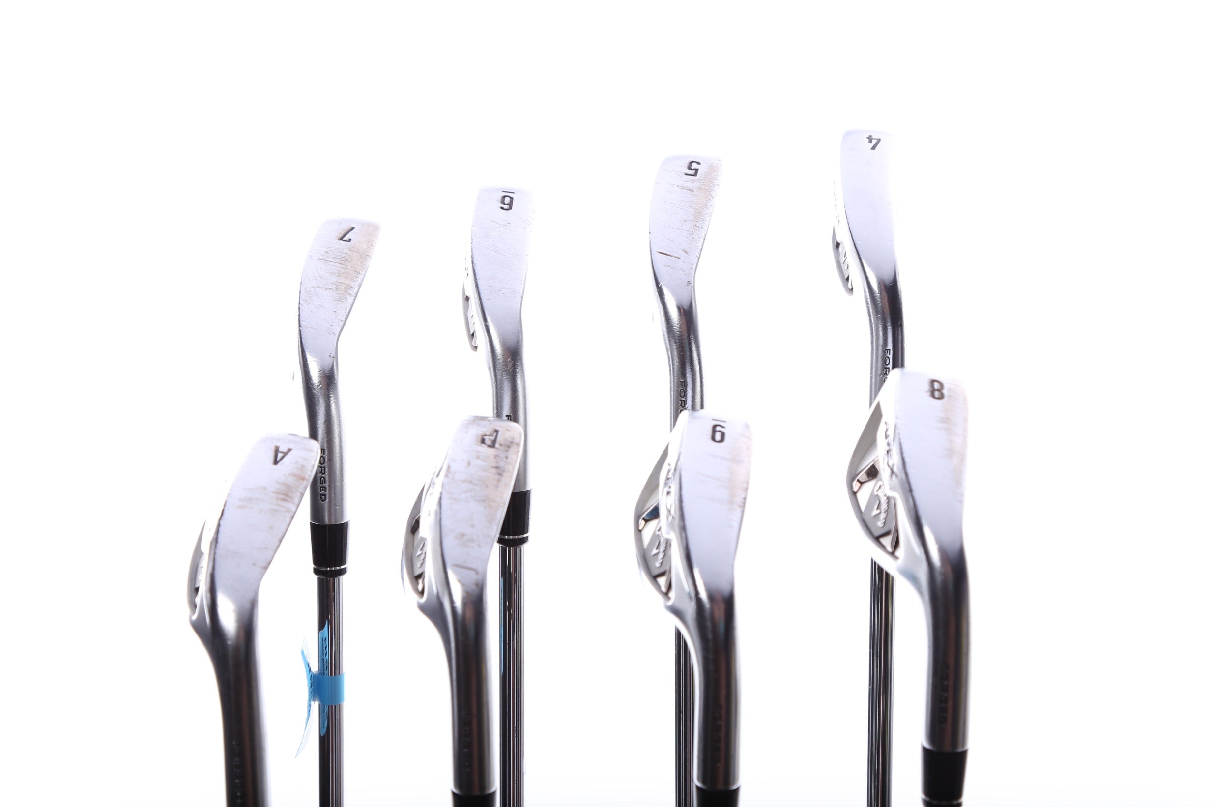 Used Callaway Apex 21 Iron Set - Right Handed 4-PW, AW Stiff Flex Golf Clubs for Men - Perfect for Driving Range & Course Play