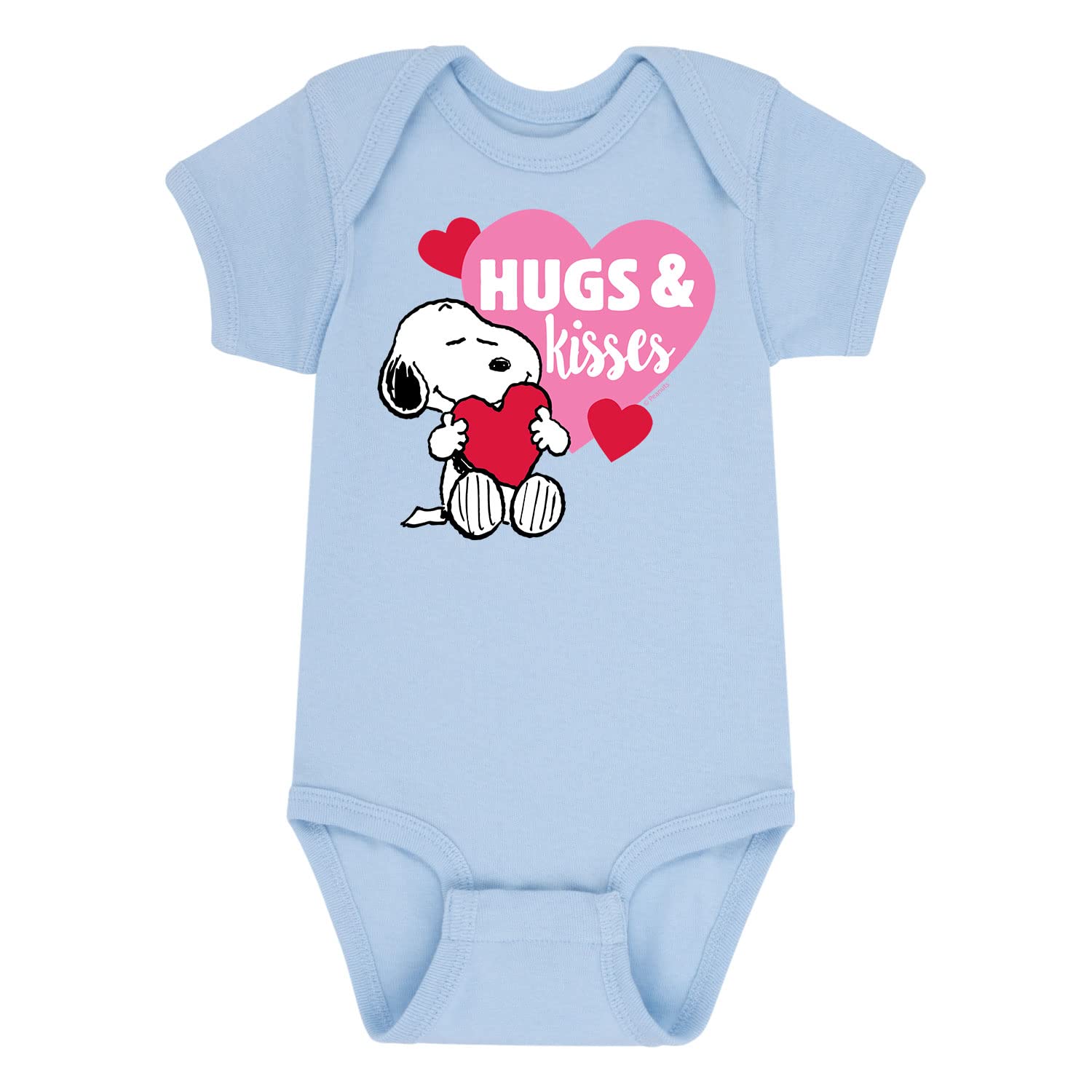 HYBRID APPAREL Peanuts Valentine's Day Baby Bodysuit - 'Be My Valentine' Cute Infant Onesie - 12 Months Size - Perfect for Valentine's Day Gifts & Photo Shoots