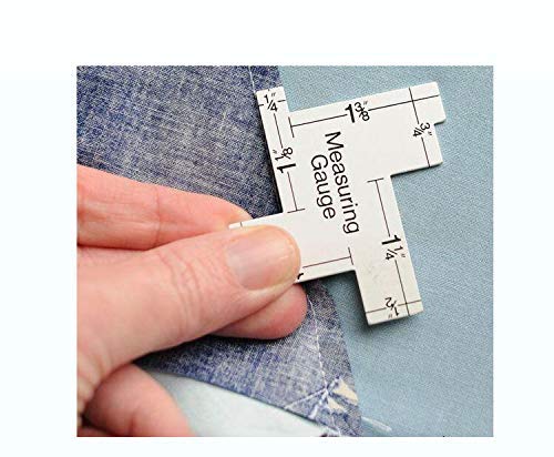 YICBOR 5-in-1 Sliding Gauge Measuring Tool - Multi-Functional Sewing Ruler for Quilting, Crafting & Tailoring - Includes Free Measuring Gauge (Perfect for DIY Projects, Fabric Measurement & Pattern Making)