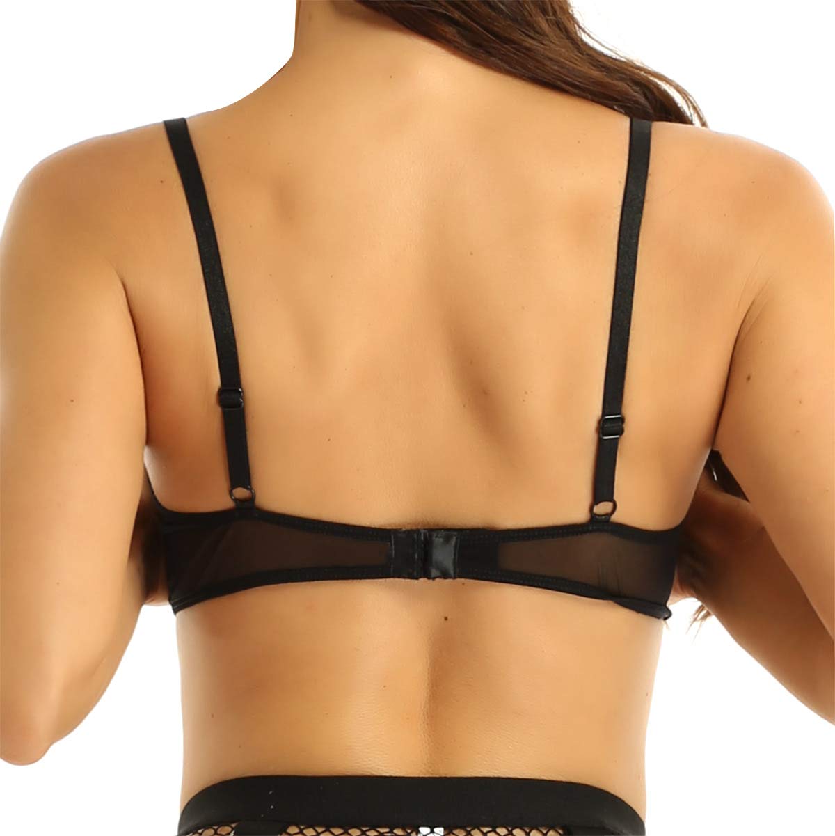 Sexy Lace Bralette for Women - Wire-Free Unlined Bra Top with Nipple Cover - Perfect for Date Night, Sleepwear & Intimate Moments