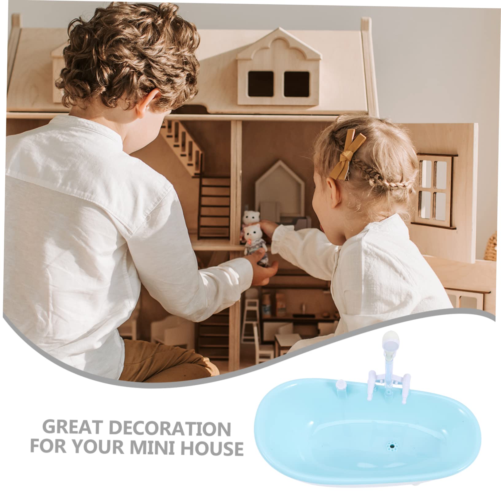 VICASKY 2-Pack Sky Blue Bathtub Toys for Kids - Fun Bath Time Spray Figurines for Boys & Girls, Durable Plastic Bathroom Play Set | Perfect for Toddler Splash Play, Baby Shower Gifts & Pool Party Favors