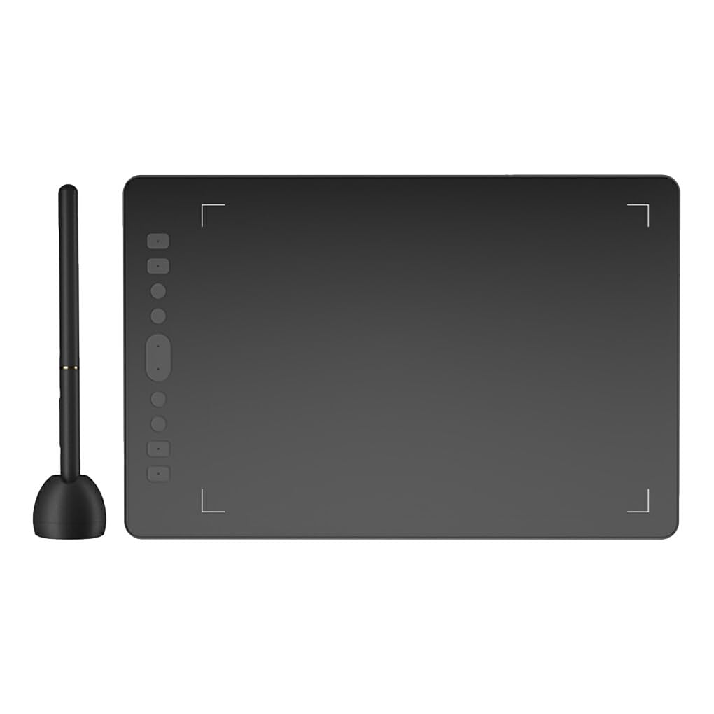 10mm Lightweight Graphic Drawing Tablet for Artists & Designers - 6 Inch Digital Pen Tablet with Inspiroy Stylus & 6 Shortcut Keys - Perfect for Digital Art, Animation, Online Teaching & Remote Work