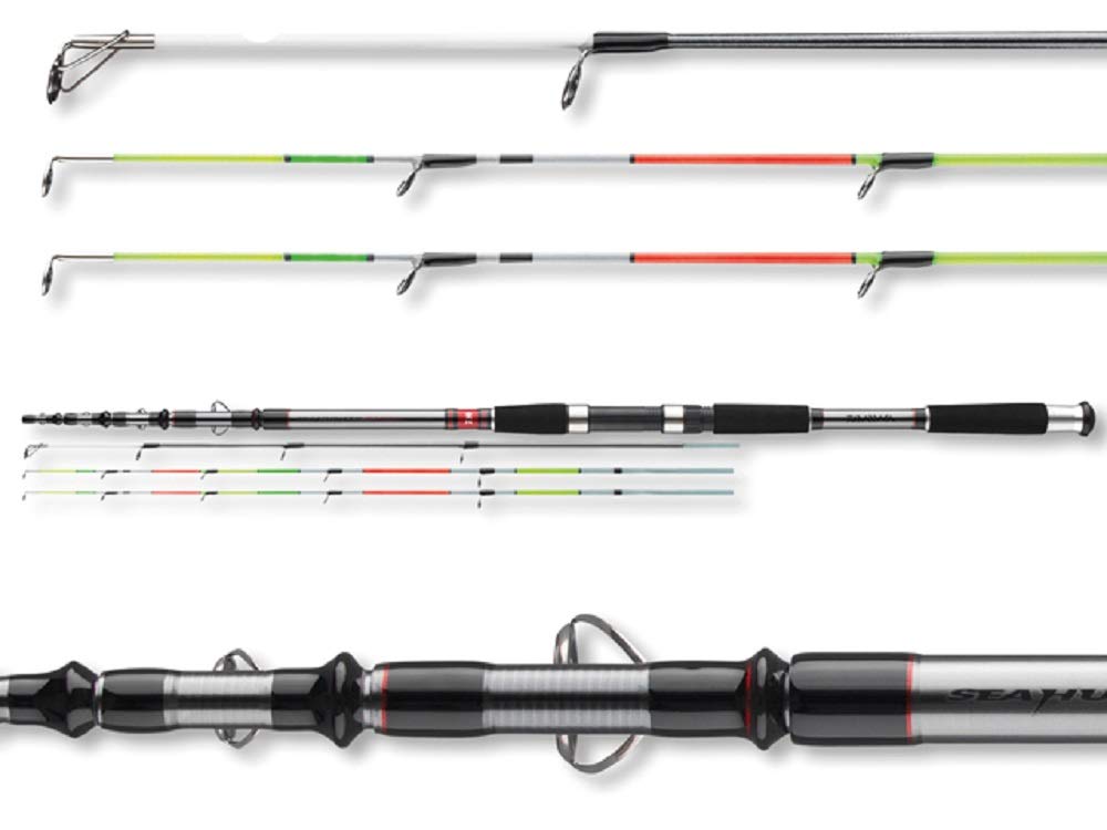 Seahunter X Variotip Tele SHRXT 150G Telescopic Fishing Rod - 3 Meters (9.84ft), 50-150 Grams Casting Weight, 8-Piece Design for Saltwater & Freshwater Fishing - Perfect for Shore, Boat, and Deep Sea Angling