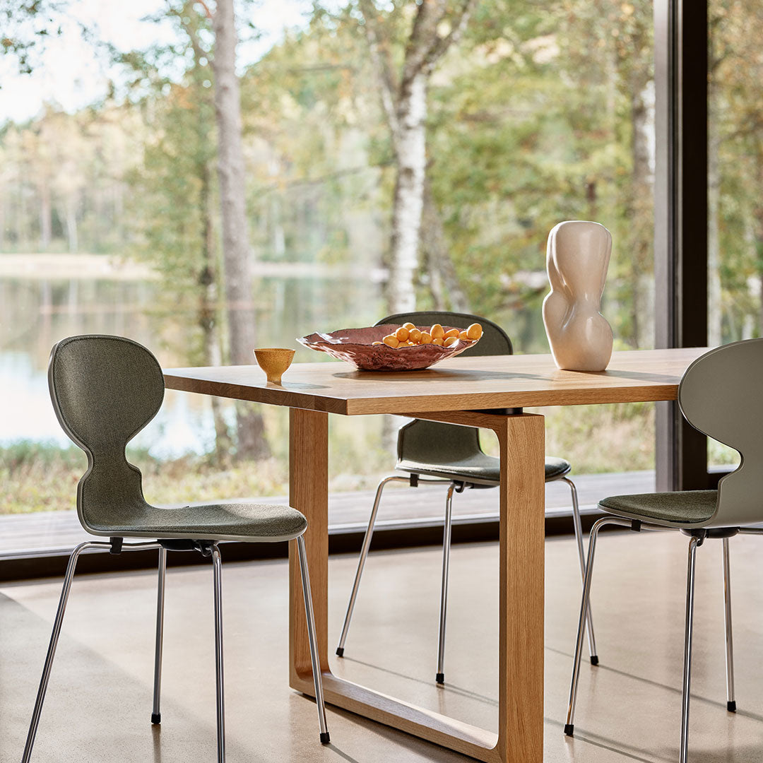 Ant Chair 3101 - Modern Colored Ash Wooden Dining Chair with Front Upholstery | Perfect for Home, Office & Restaurant Seating