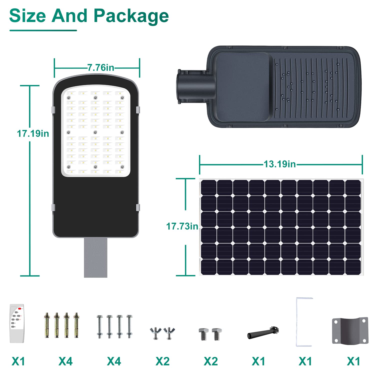 Gebosun 200W LED Solar Flood Light Outdoor - IP65 Waterproof Dusk to Dawn Security Light - 6000K Bright White for Yard, Garden, Warehouse, Pool, Pathway, Basketball Court - Perfect for Nighttime Safety & Energy Savings