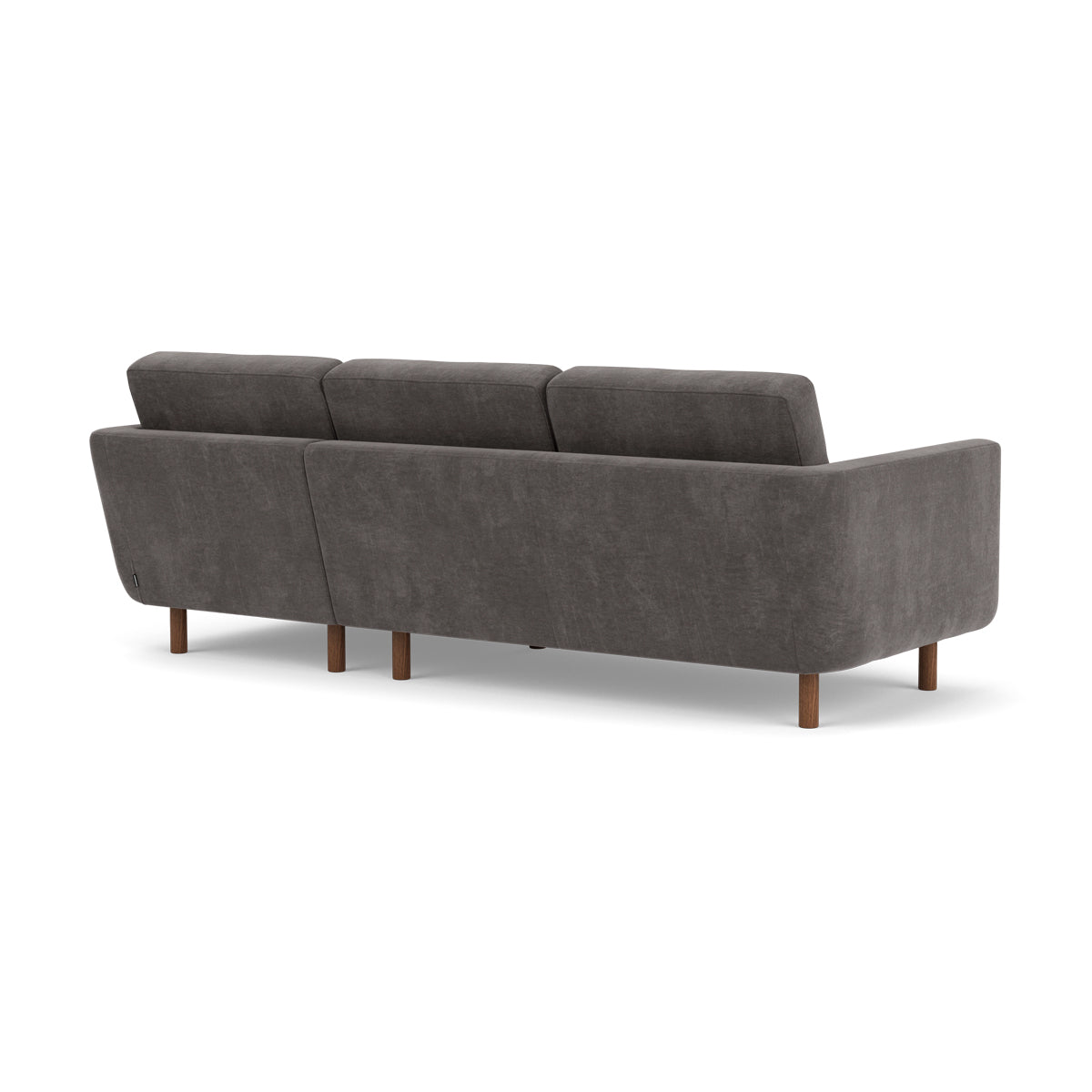 Conrad Fabric Right Chaise Sofa - Modern Sectional Couch for Living Room, Lounge & Home Theater - Comfortable Upholstered Furniture with Chaise Lounge