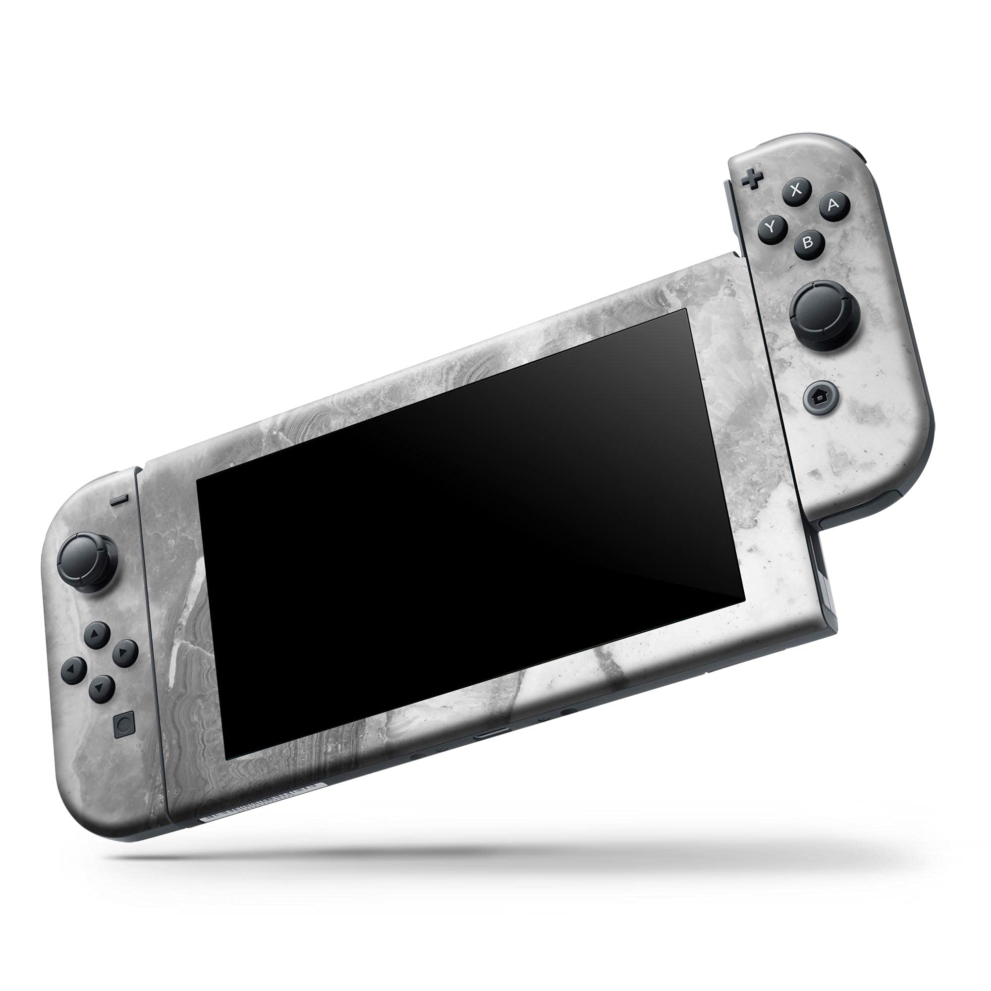 Nintendo Switch Pro Controller Skin - Gray Slate Marble Vinyl Wrap Cover | Scratch-Resistant, Removable Decal Protector | Perfect for Gaming, Travel & Customization (Compatible with V26)