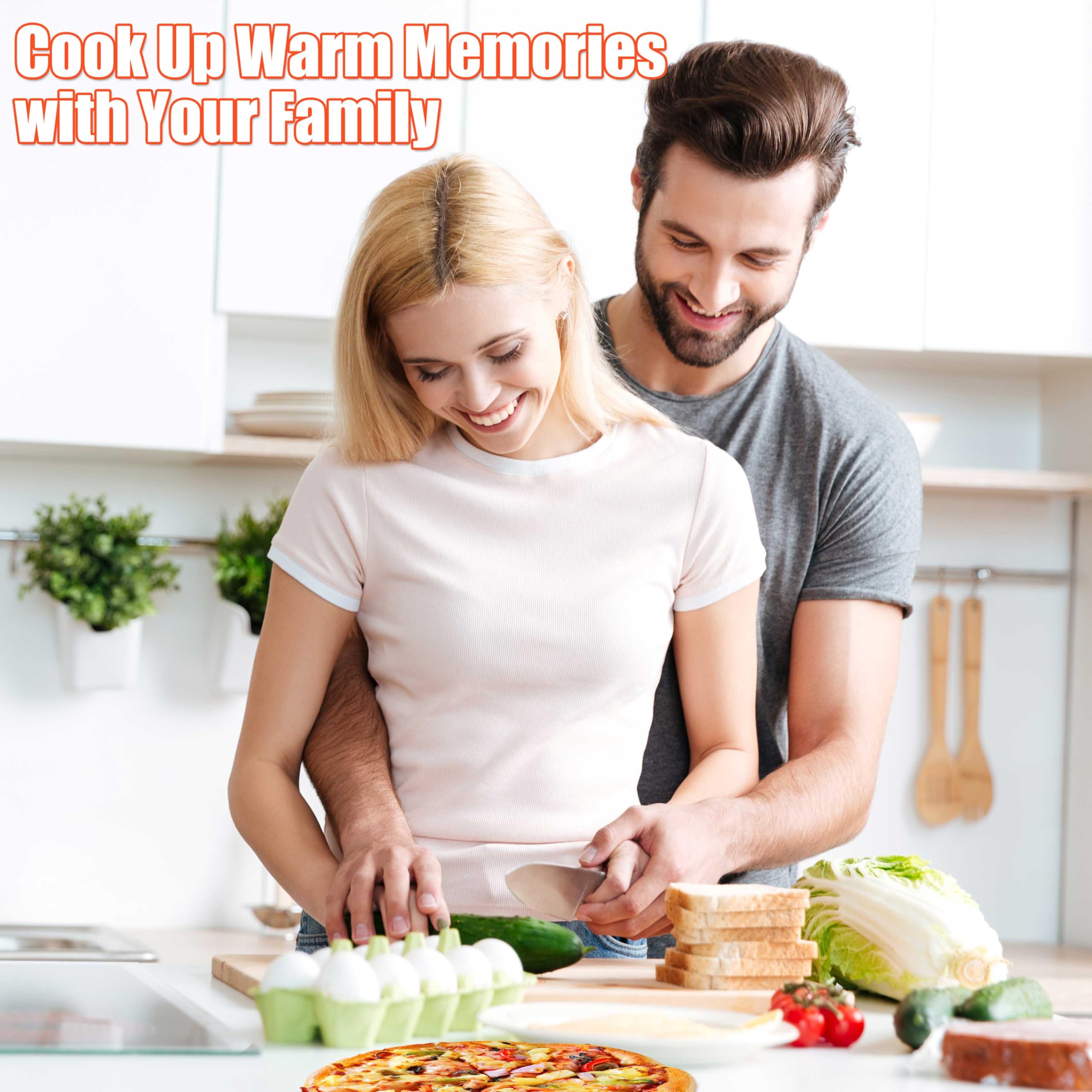 Non-Stick Sliding Pizza Peel with Detachable Bamboo Handle - 22