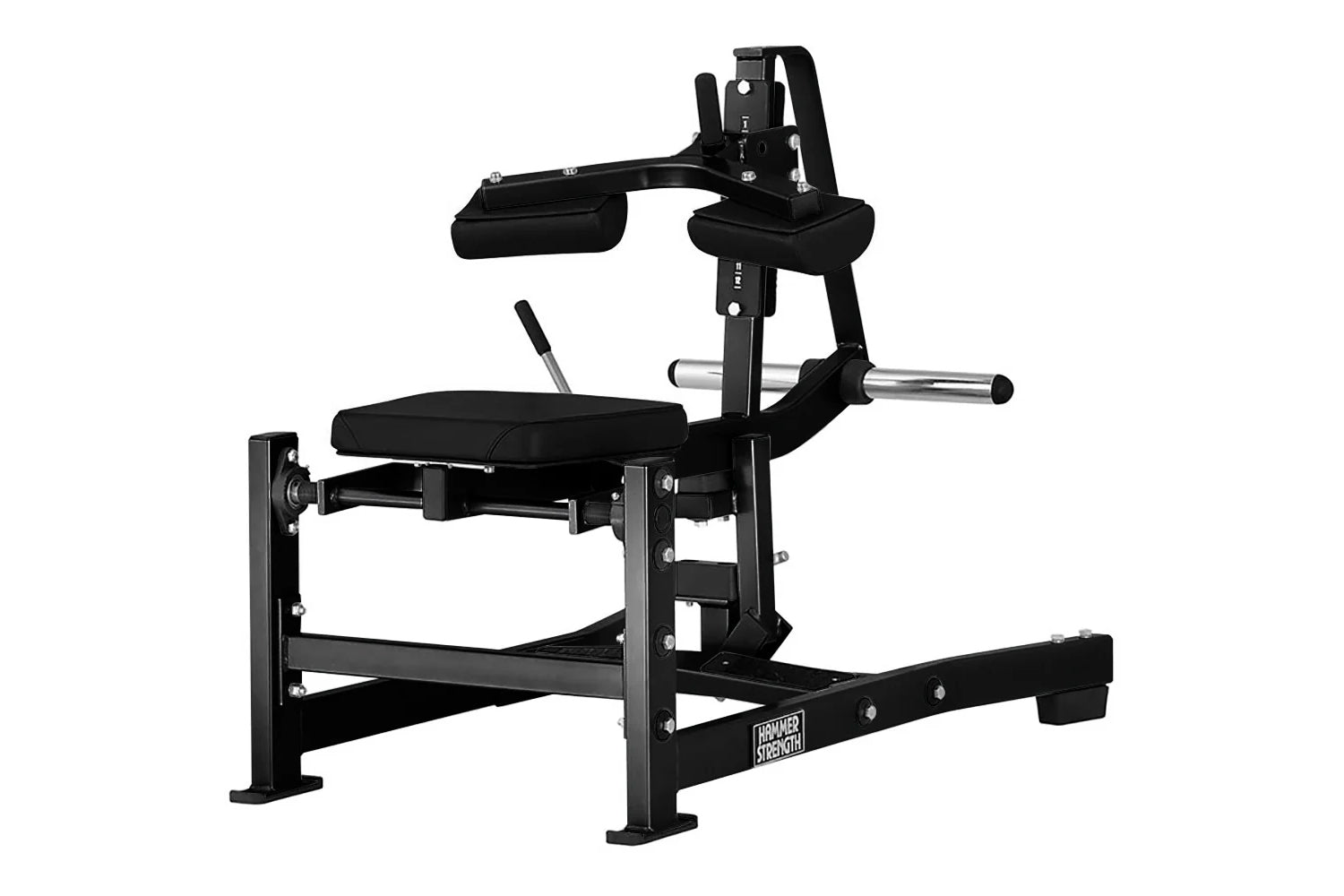 Hammer Strength Plate Loaded Seated Calf Raise Machine - Gym Equipment for Leg Workouts & Strength Training - Perfect for Home & Commercial Fitness Centers