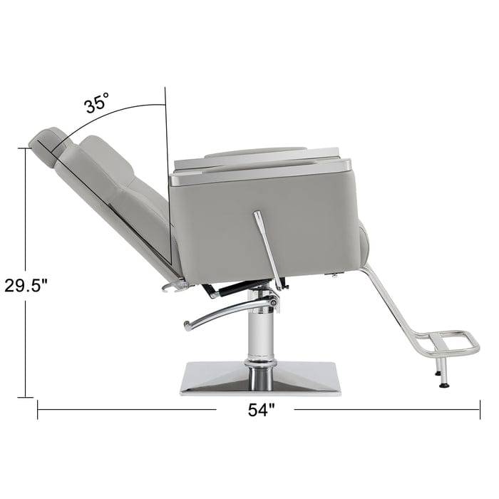 Professional Lilian All-Purpose Barber Chair for Hair Salons & Home Use - Heavy Duty Hydraulic Styling Chair with Adjustable Height & Swivel Base