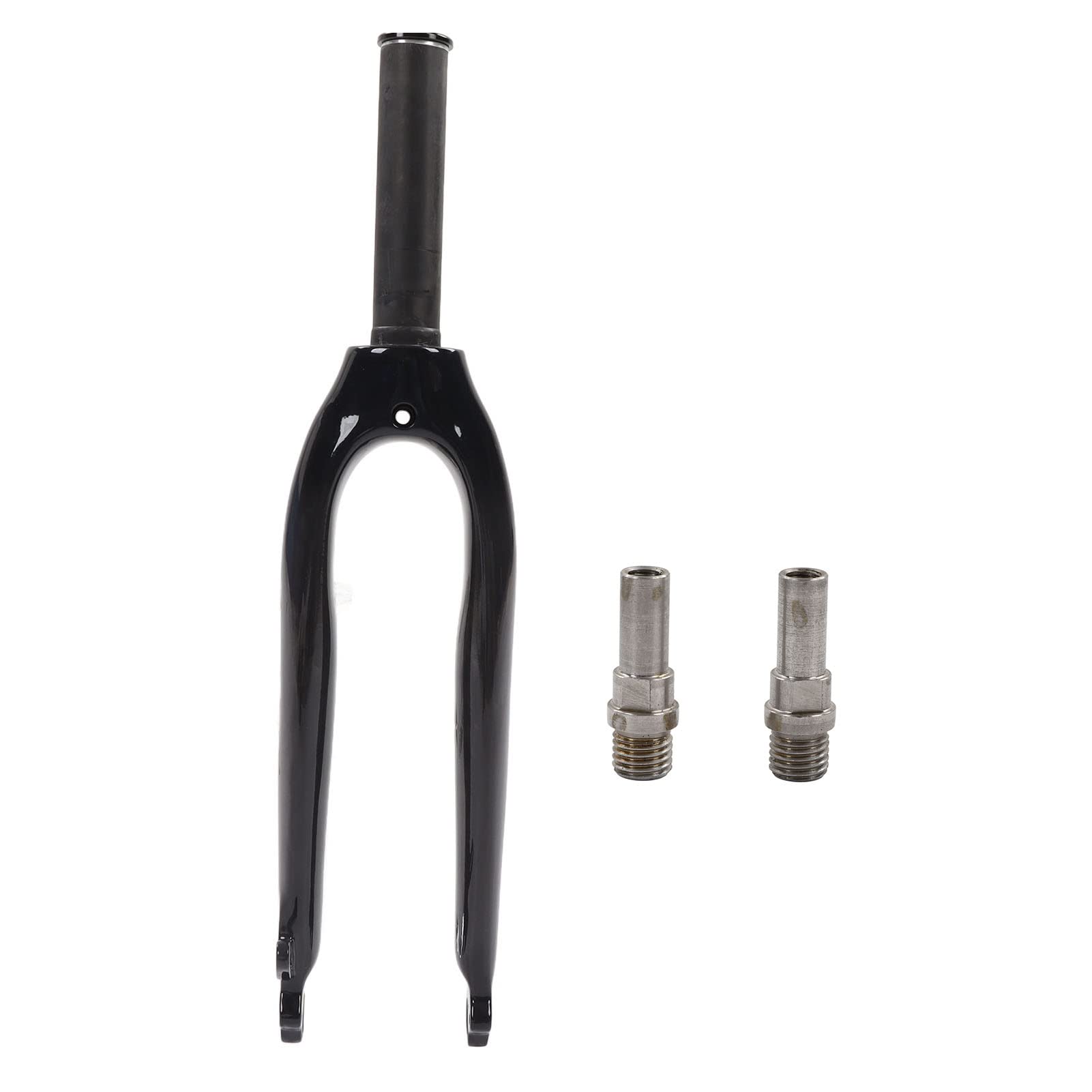 20in Carbon Fiber Front Fork Replacement for Folding Bikes - Compatible with V Brake & C Brake Systems - Lightweight & Durable Upgrade for Commuting & Urban Cycling