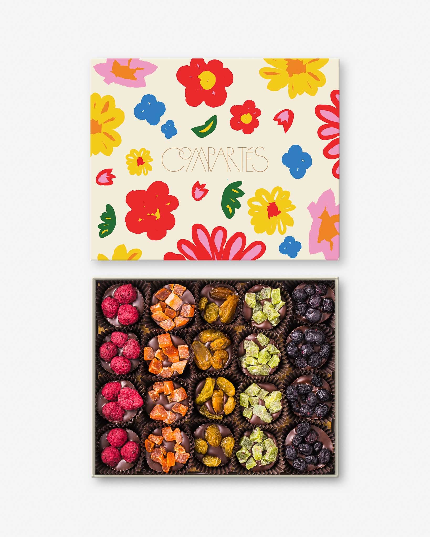 Vegan Chocolate Flower Gift Box - Dairy-Free Fruit Clusters for Mother's Day | Perfect Birthday, Anniversary & Valentine's Day Present