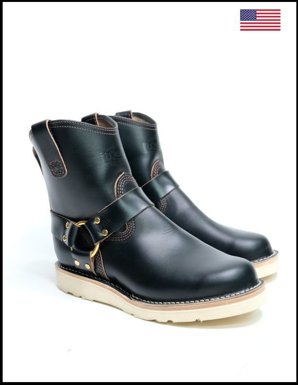 Wesco Boots X The Shop Shorty Mo Horsehide Engineer Boots - Durable Leather Work Boots for Men, Motorcycle Riding & Outdoor Adventures