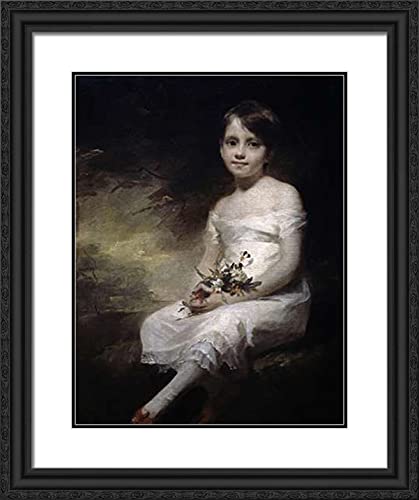 Black Ornate Wood Frame with Double Matting