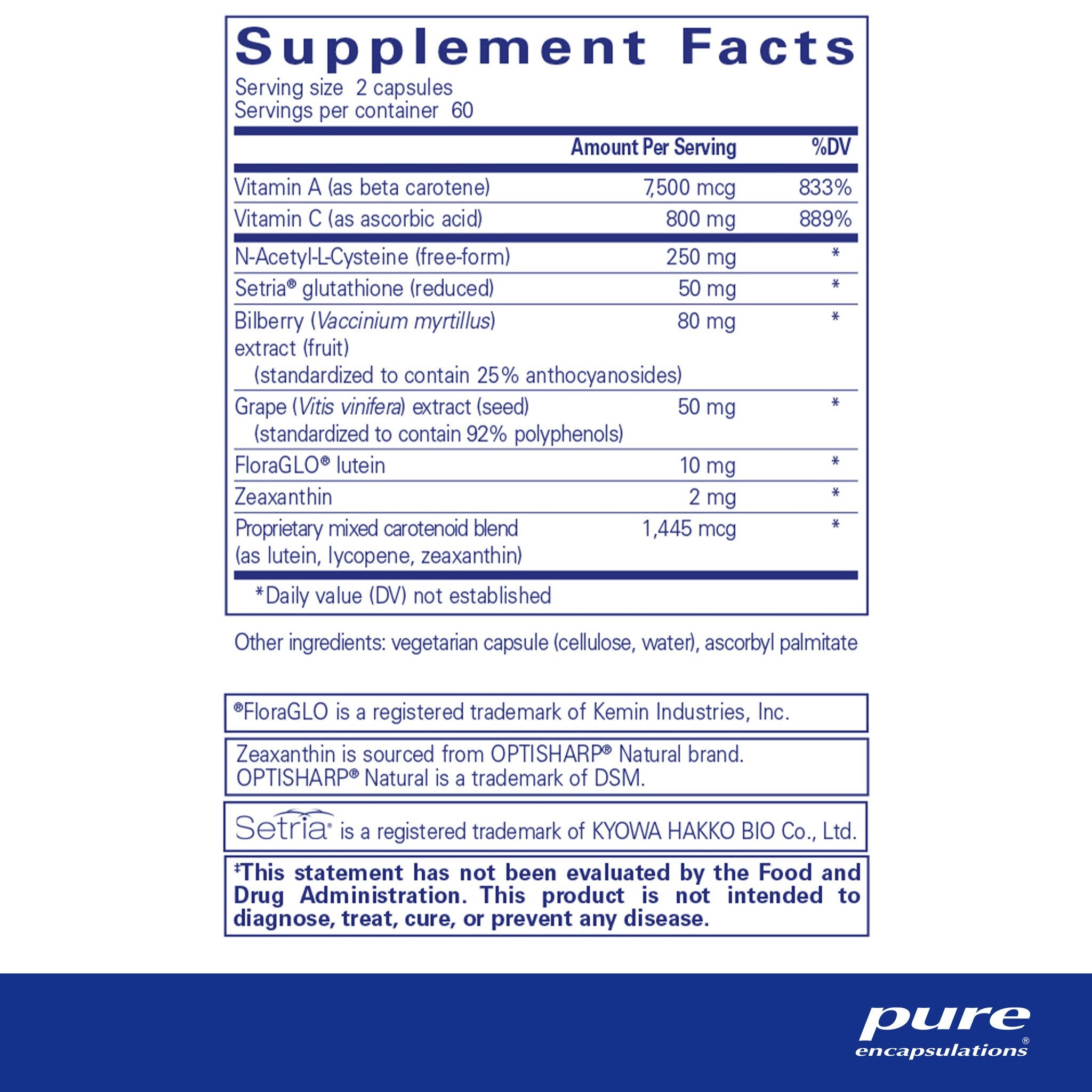 Pure Encapsulations Macular Support Formula - Eye Health Supplement with Lutein & Zeaxanthin for Vision Support - Perfect for Computer Users & Aging Eyes