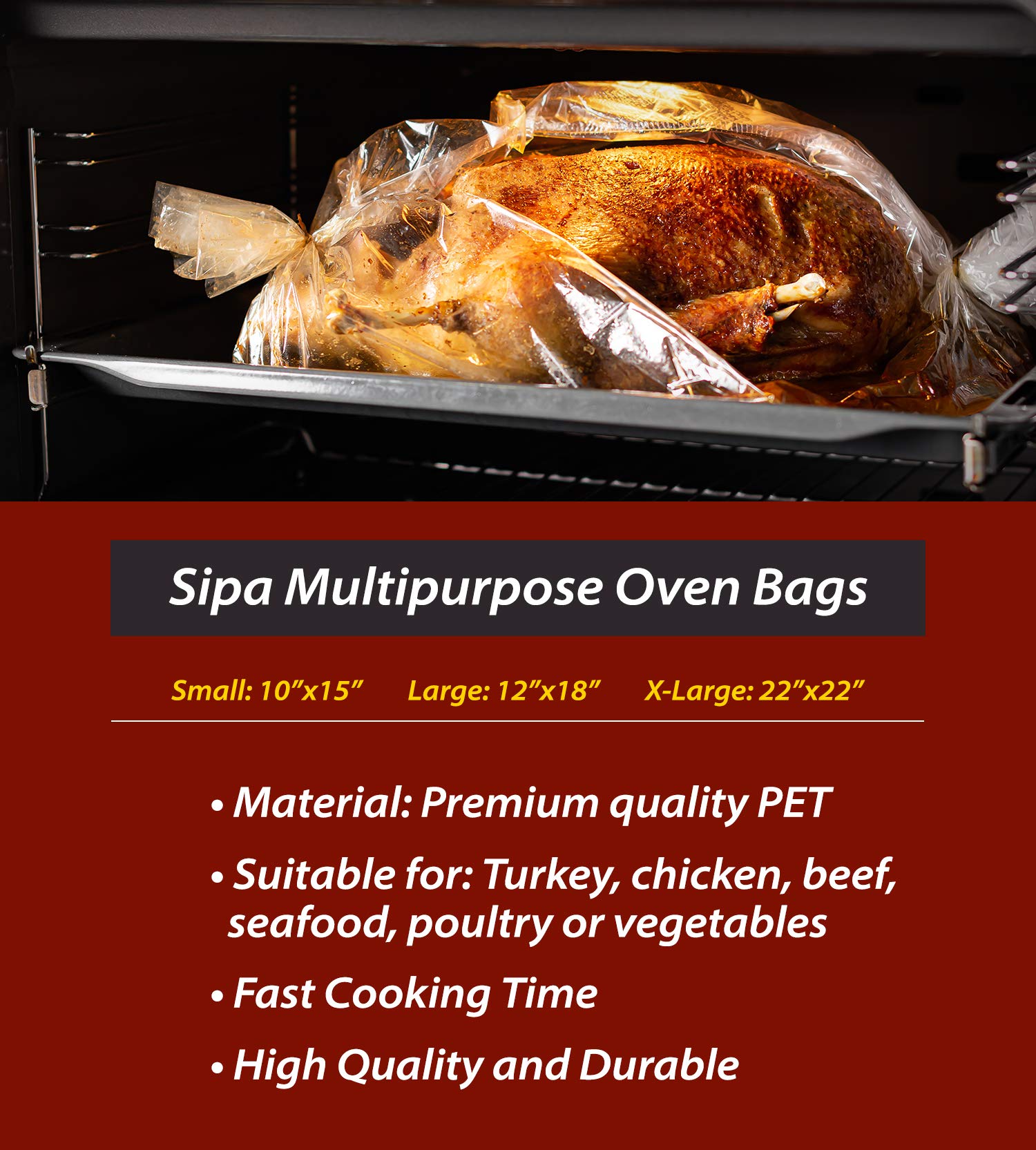 SIPA Multipurpose Oven Bags - 10