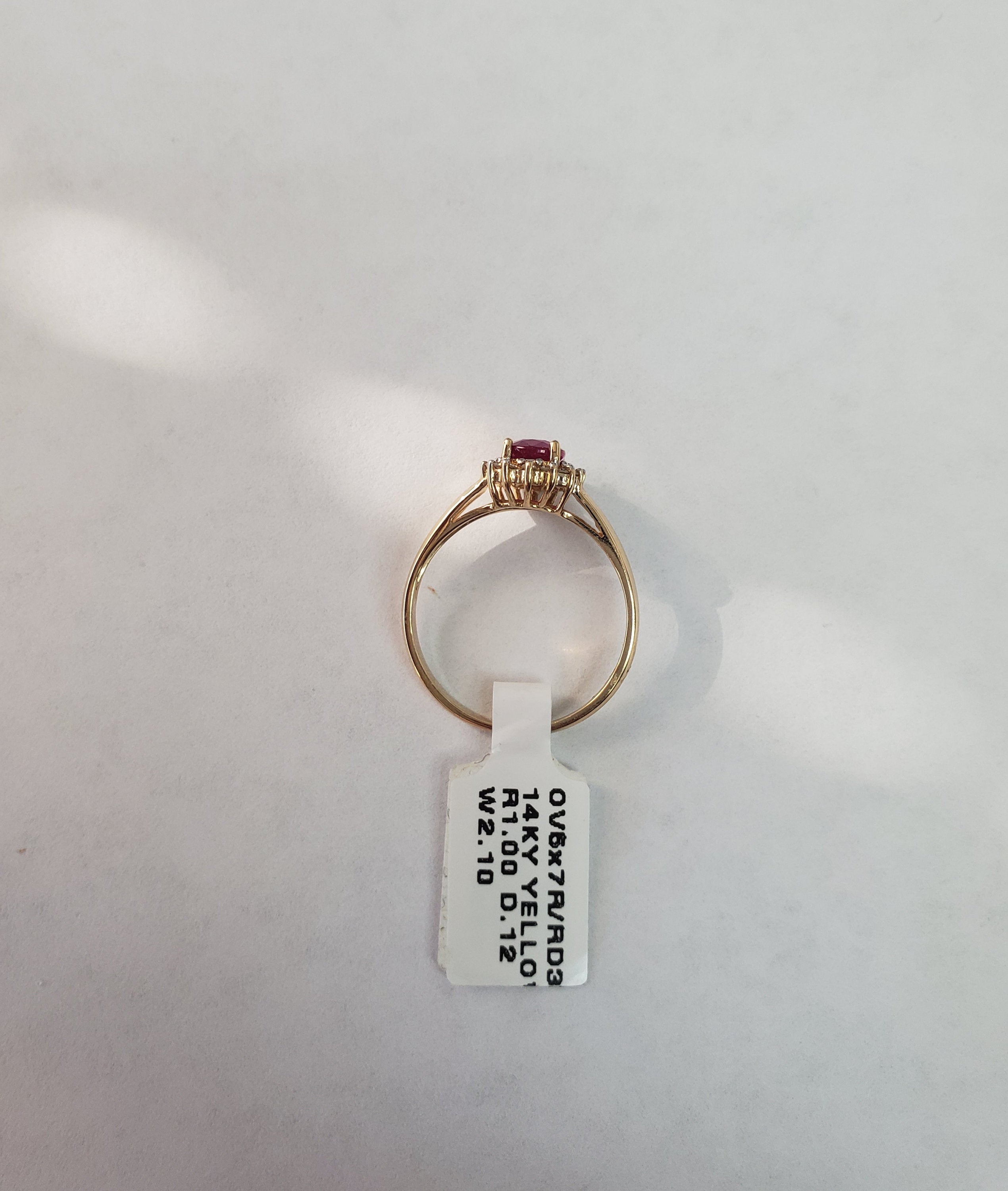 0.60cttw Diamond Ruby Halo Ring in 14K Yellow Gold - Elegant Engagement, Anniversary & Wedding Jewelry Gift for Women