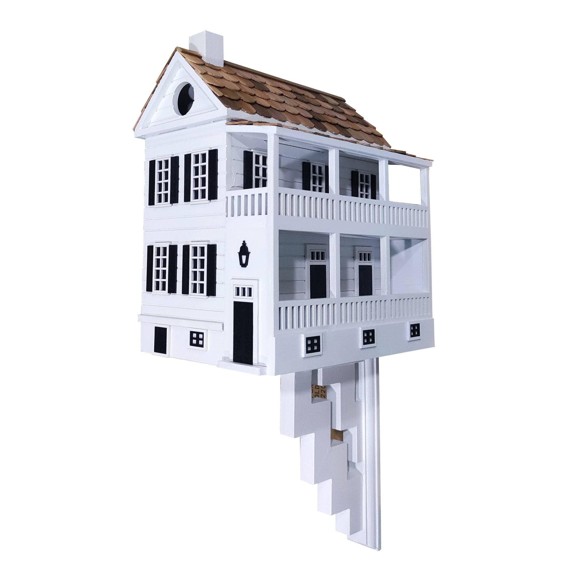 Charleston Battery Birdhouse 1680 - Handcrafted Wooden Birdhouse for Outdoor Garden Decor, Perfect for Attracting Birds & Enhancing Your Backyard