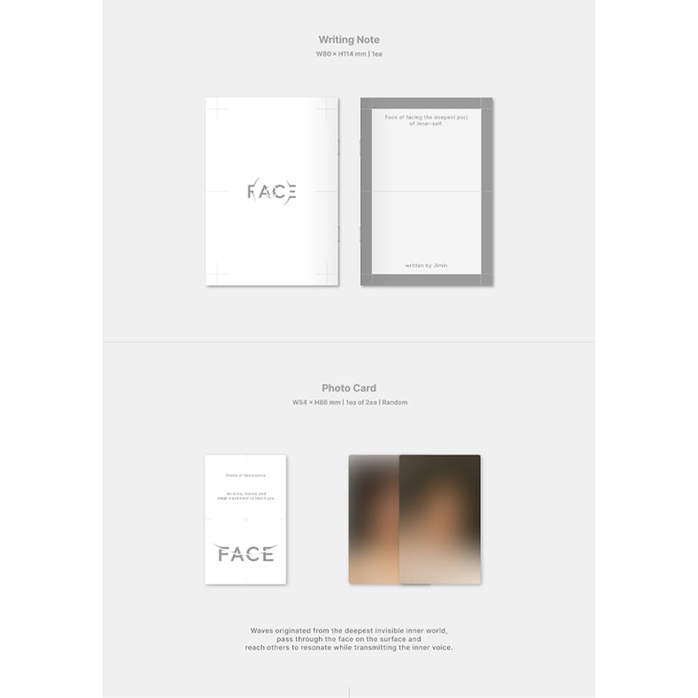 BTS JIMIN - FACE 1st Solo Album Weverse Version (No POB) | K-Pop Collectible for Fans, Room Decor & Gift Idea