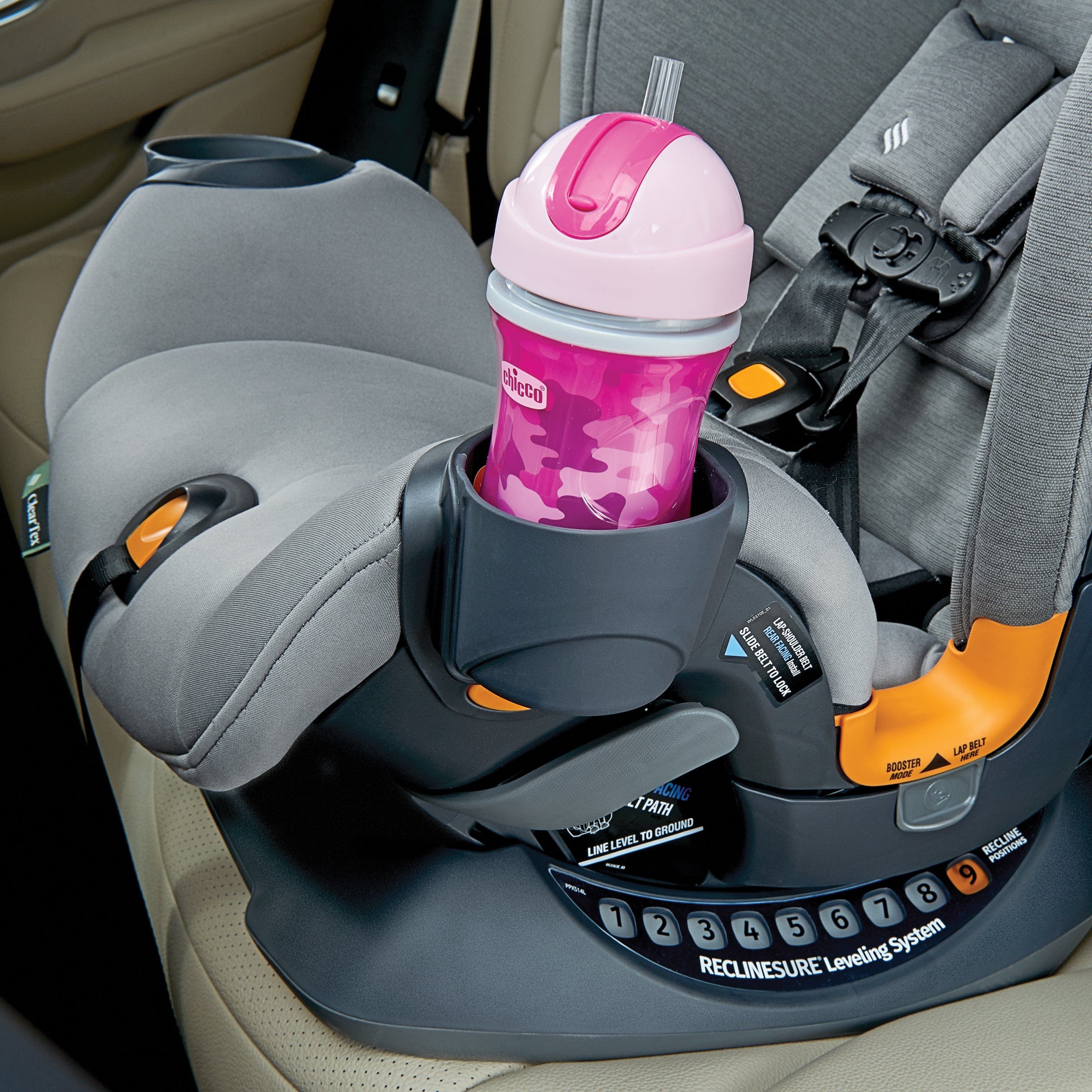 Chicco OneFit ClearTex All-In-One Convertible Car Seat for Infants to Toddlers - Safe & Comfortable for Travel, School & Family Road Trips