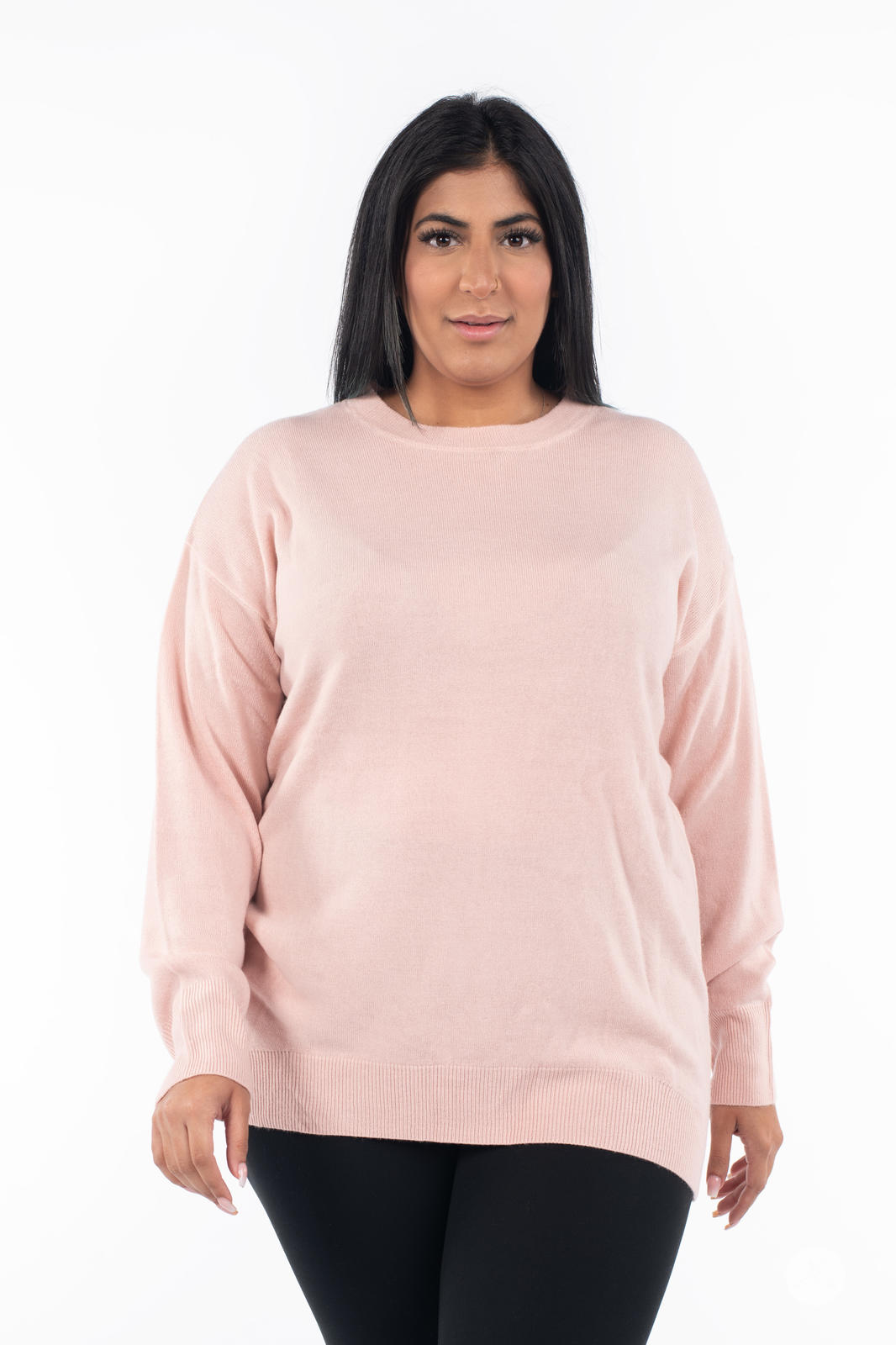 Cozy Soft Knit Crew Neck Sweater for Women - Warm Winter Pullover Casual Comfortable Tops - Perfect for Office, Travel & Everyday Wear