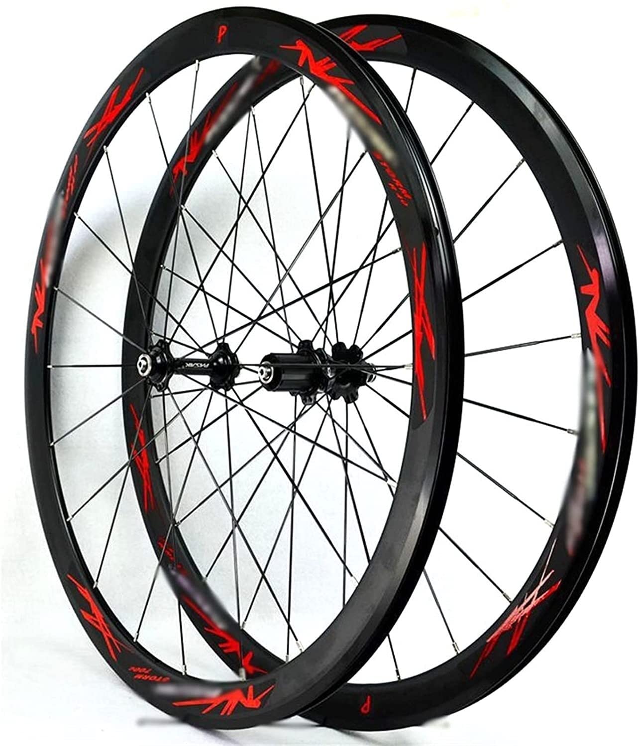 **700c 40mm Road Bike Wheelset - Front & Rear, 20/24 Holes, Quick Release, C/V Brake Compatible with 7-12 Speed Bikes | Perfect for Racing, Commuting & Long-Distance Cycling**