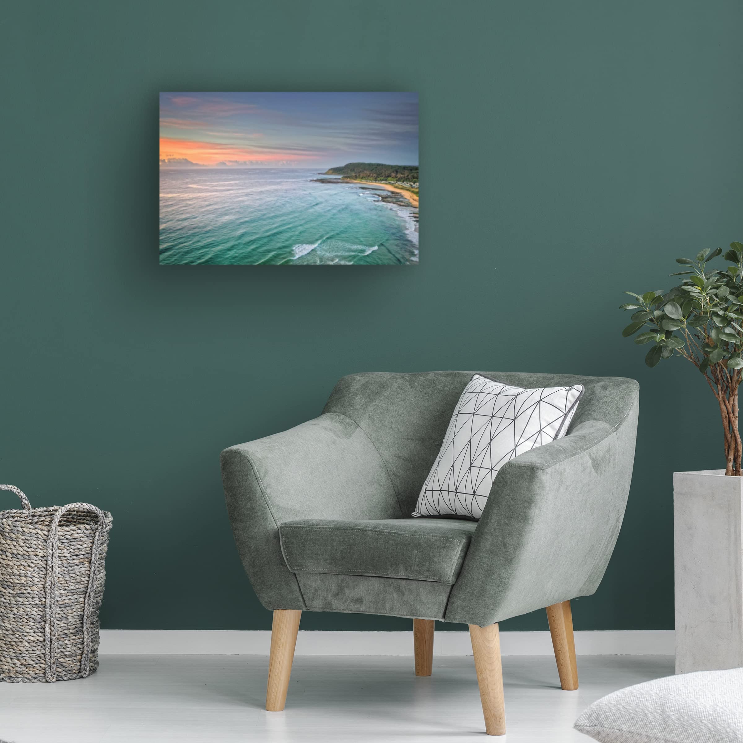 Trademark Fine Art 'Shelly Beach Moods' Canvas Wall Art by Beata Czyzowska Young - Coastal Home Decor for Living Room, Bedroom & Office