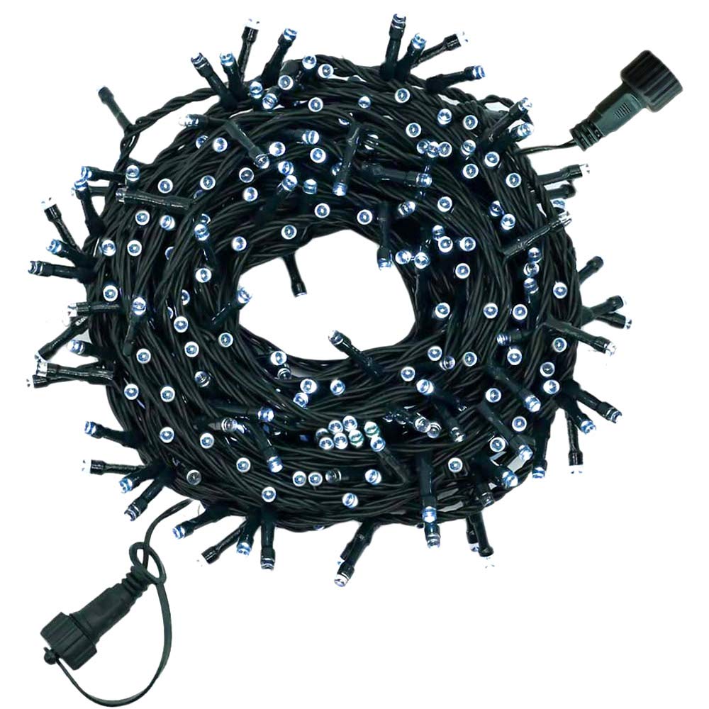 YASENN 200LED 66Ft Connectable Christmas String Lights - 8 Lighting Modes with Timer, Plug in Fairy Lights for Garden, Tree, Patio, Porch Decor (Cool White) | Perfect for Holiday, Wedding, Party & Outdoor Lighting