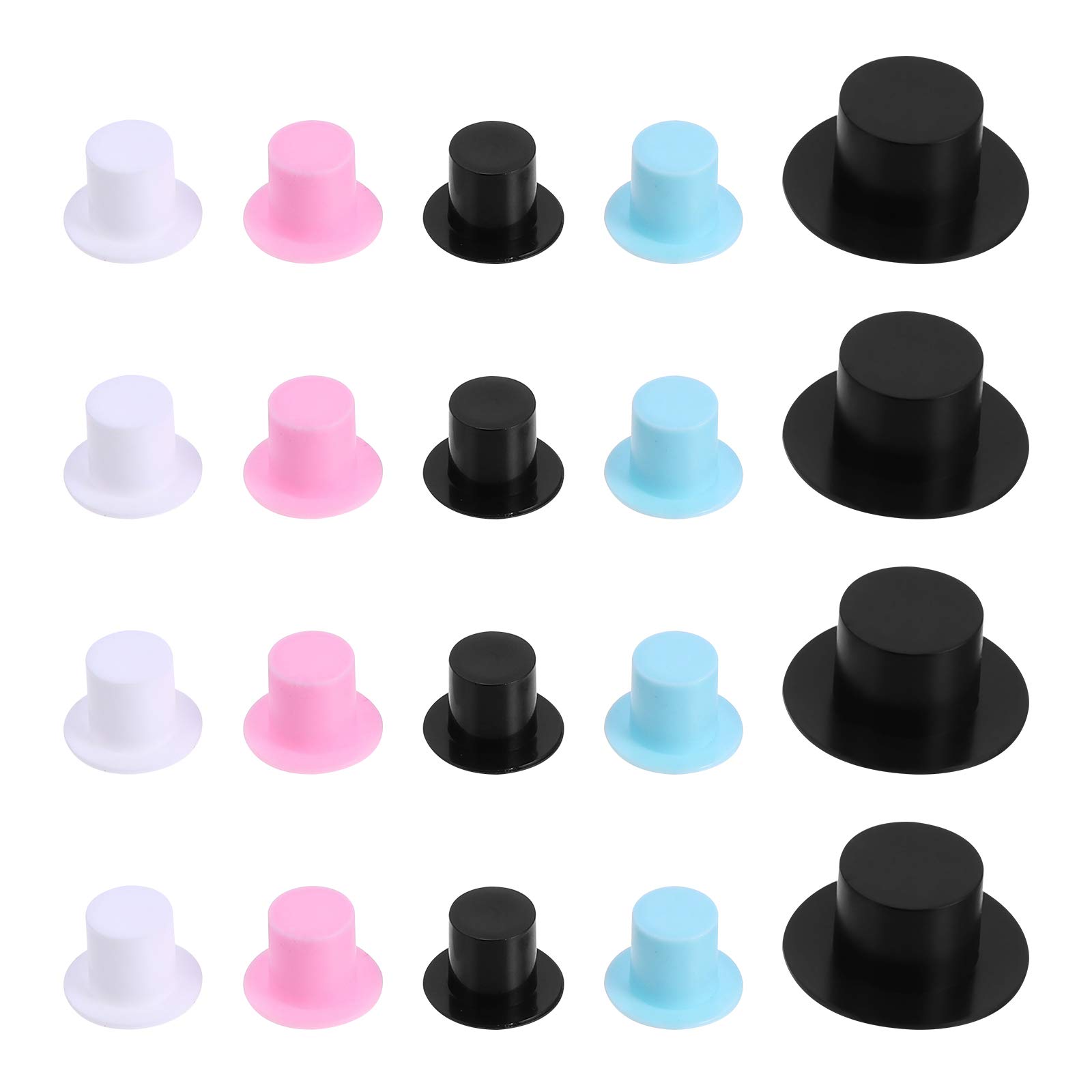 Balacoo 100pcs Miniature Doll Hats Kit - Tiny Magician Hats for DIY Crafts, Christmas Tree Ornaments & Holiday Decorations - Perfect for Dollhouse Accessories, Party Favors & Creative Gift Wrapping