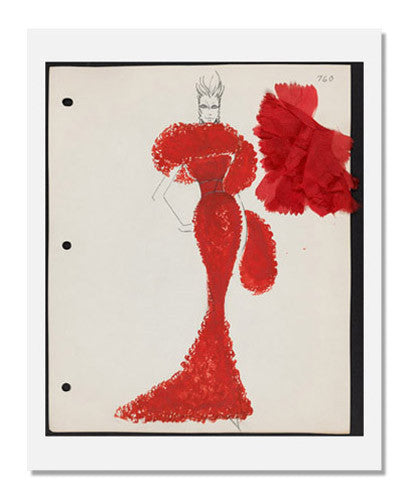 Arnold Scaasi Vintage 1964 Couture Sketch Book - Fashion Design Inspiration & Collector's Item for Fashion Students, Historians, and Enthusiasts