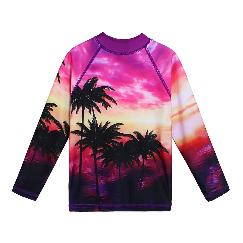 Kids UV Protection Swim Rash Guard Vest - UPF 50+ Sun Protective Swim Shirt for Boys & Girls | Swimcore Rashguard for Beach, Pool & Water Sports