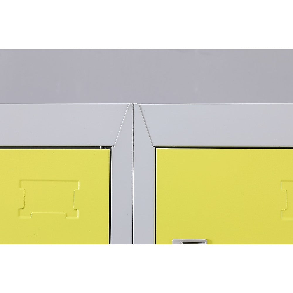12-Door Locker with 3-Digit Combination Lock - Secure Storage for Office, Gym, Shed, School & Home - Ideal for Personal Belongings, Equipment & Valuables Protection