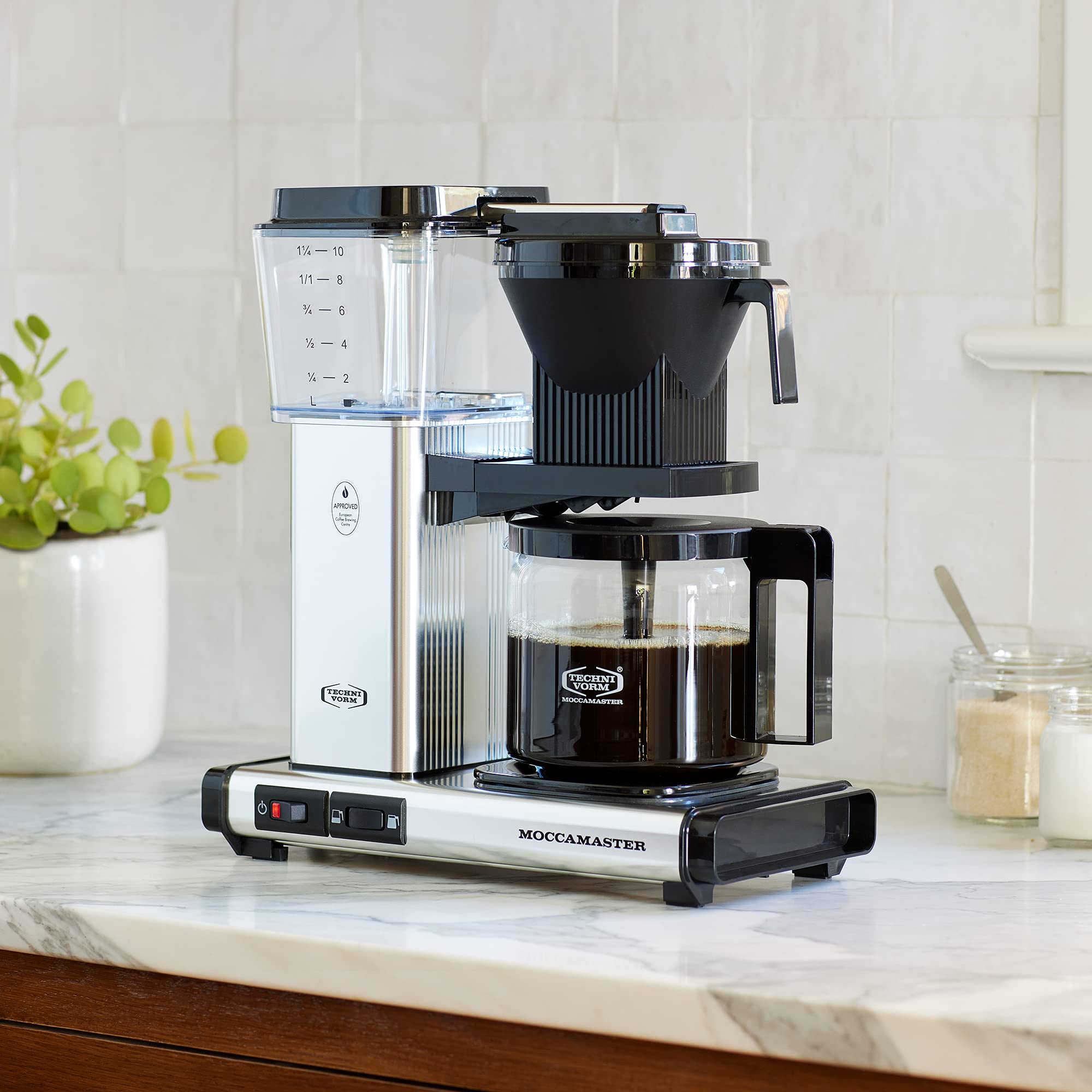 Moccamaster KBGV Select 10-Cup Coffee Maker - 40oz (1.25L) Thermal Carafe - Matte Black - Perfect for Home, Office & Restaurant Use