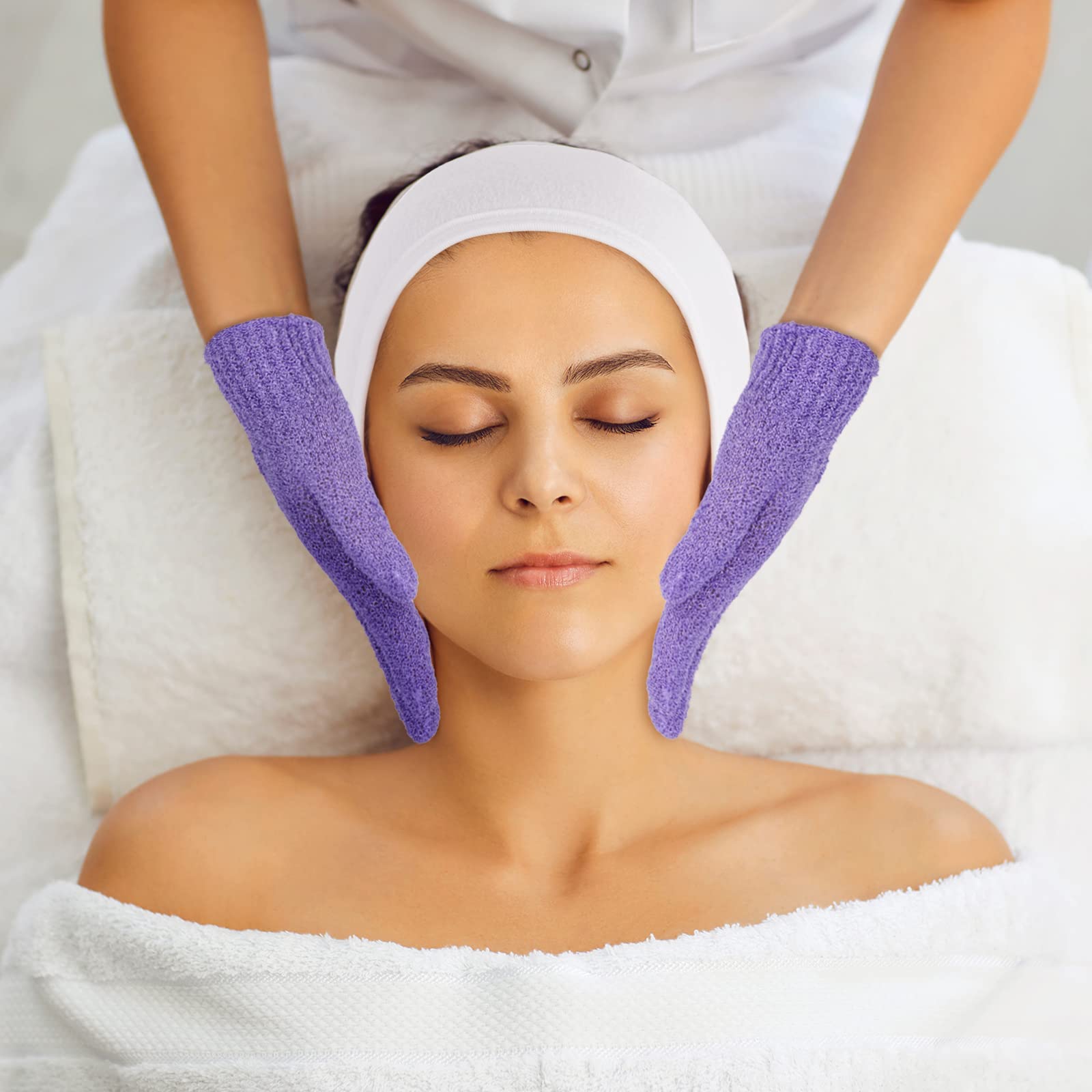 Facial Massage Tools Set for Skin Care - Ice Roller, Gua Sha, Exfoliating Loofah Sponge, Massage Gloves & Cupping Therapy Cups - Perfect Gift for Women, Mom, Wife, Girlfriend - At-Home Spa & Self-Care Routine