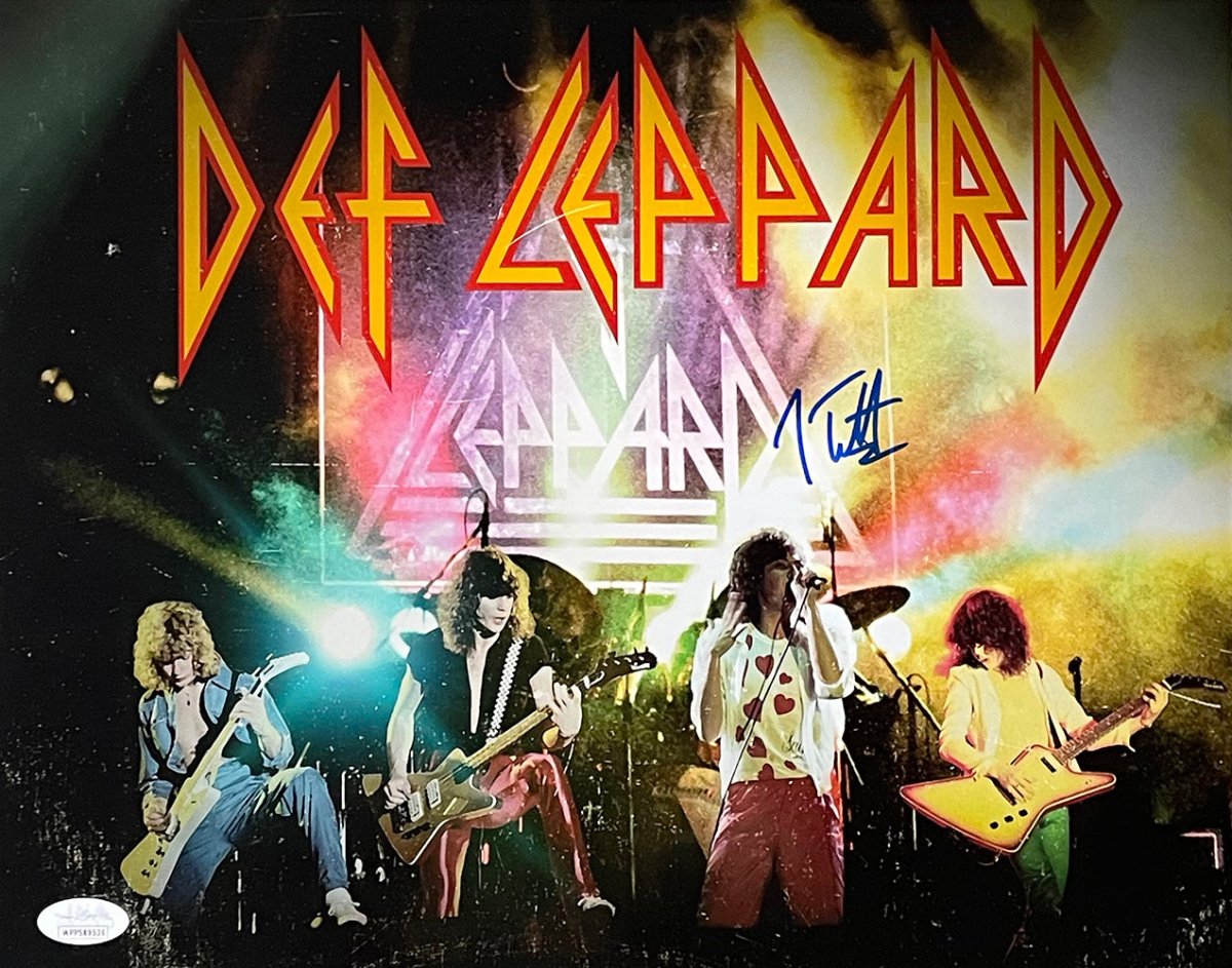 Joe Elliott Autographed 11x14 Def Leppard Live Concert Photo with JSA Certificate - Perfect for Rock Music Fans, Collectors, and Home Decor