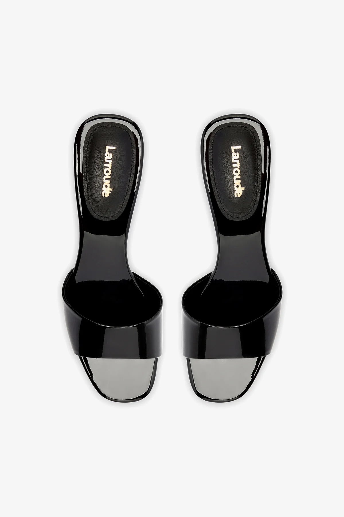 Greta Mule Black Patent Leather Women's Shoes - Elegant Pointed Toe Slip-On Pumps for Office, Party & Special Occasions