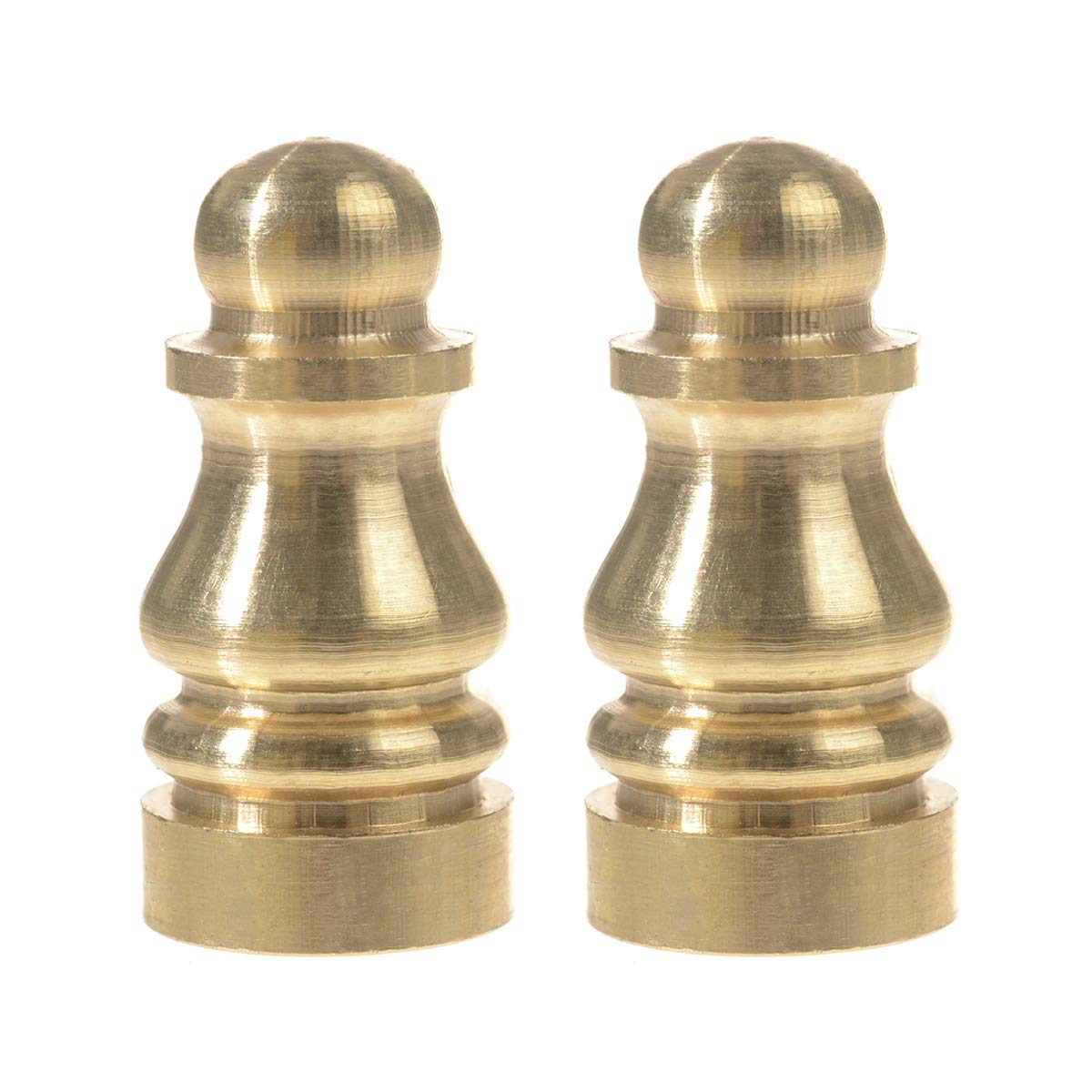 Penck Solid Brass Lamp Shade Finial - 1 Inch High Decorative Lighting Accessory for Table Lamps & Ceiling Fixtures | Perfect for Bedroom, Living Room & Office Decor