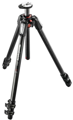 Manfrotto 055 3-Section Aluminum Tripod with 90° Center Column - Professional Camera Tripod for DSLR, Video & Photography - Perfect for Outdoor, Studio & Travel Use