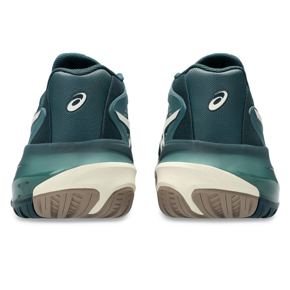 ASICS Gel Resolution X Men's Tennis Shoes - Lightweight Performance Court Shoes for Hard Courts (Saxon Green/Birch) | Ideal for Competitive Tennis Matches & Training Sessions