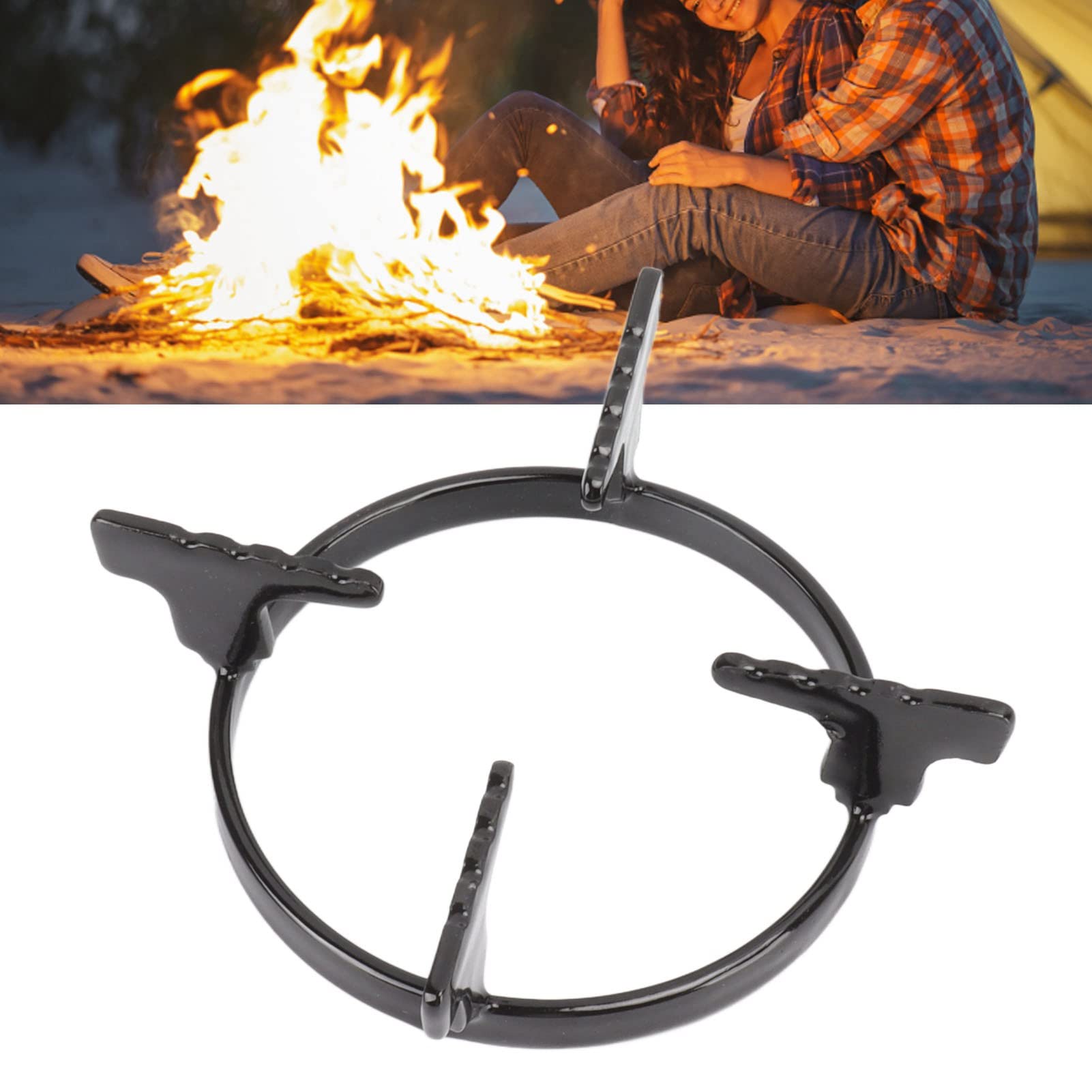 Cast Iron Wok Rack for Gas Stove - Heavy Duty Wok Ring & Stand for Stir Frying, Deep Frying & Asian Cooking - Perfect for Home Kitchen & Restaurant Use