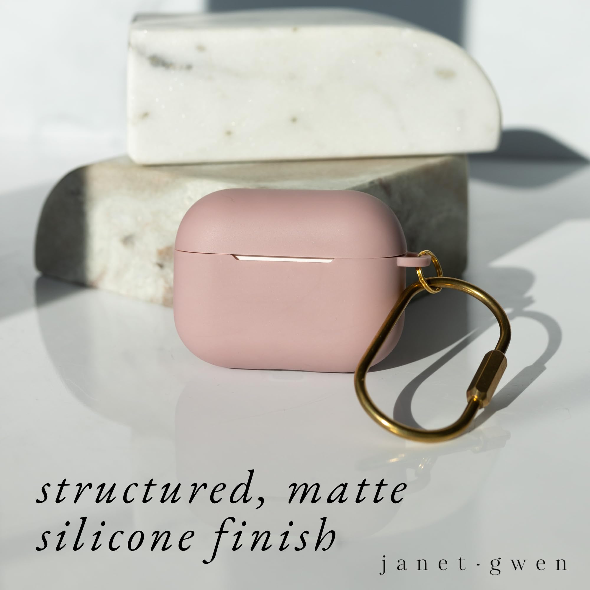 Slim AirPods Pro Case - Matte Pink Protective Cover for Daily Use