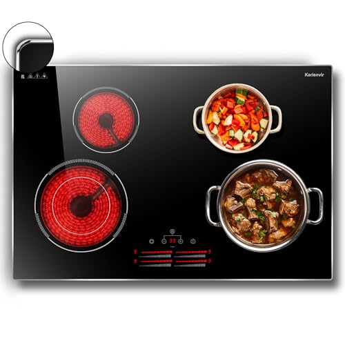 black 30 inch 4 burner