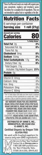 Annie's Organic Fruit Tape Swirly Strawberry - Non-GMO, USDA Organic Fruit Snacks, 6 Rolls (4.5 oz) - Healthy Kids Snack for Lunch Boxes, School, Travel & On-the-Go